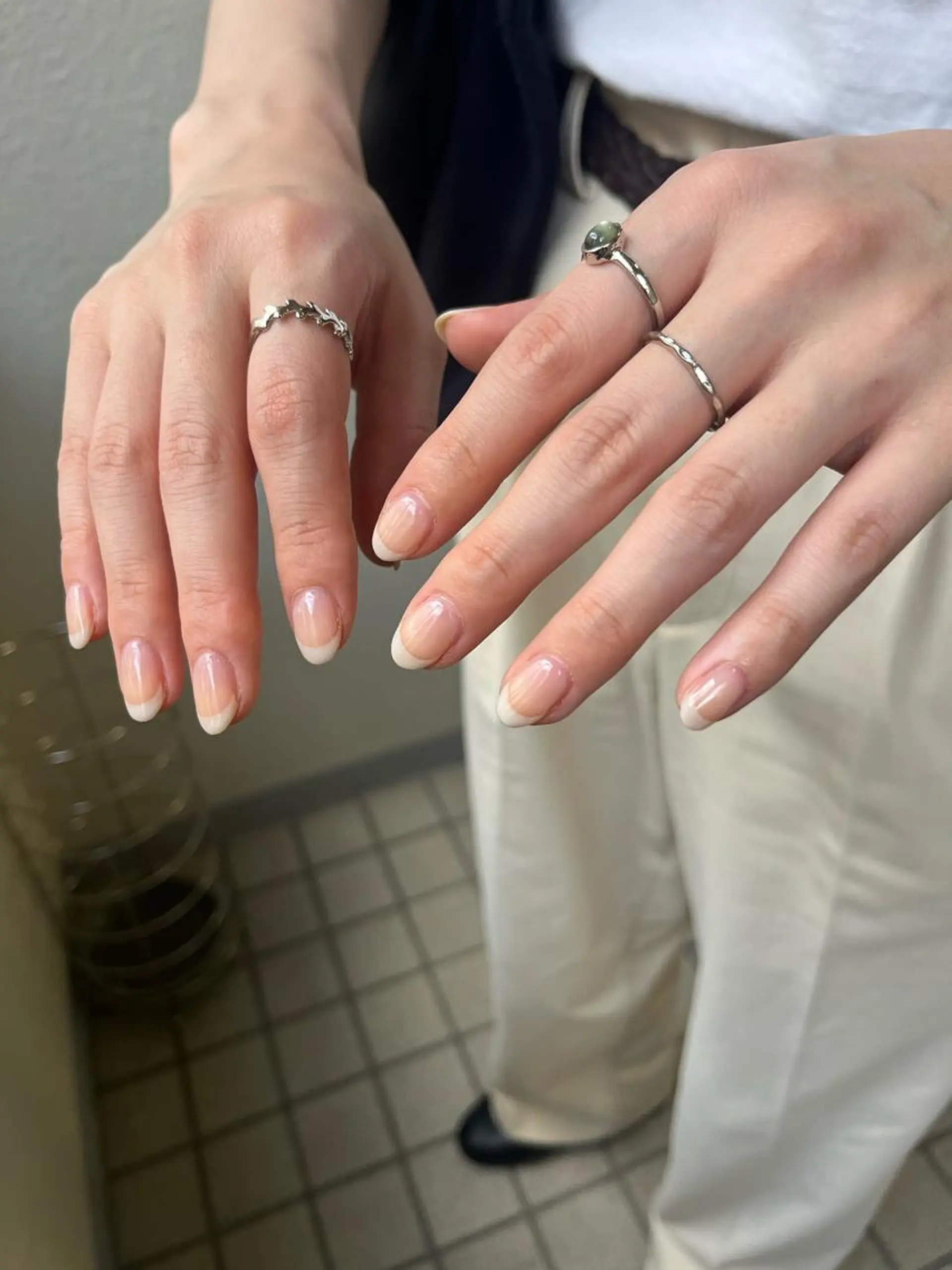 ネイル フレンチネイル オフィスネイル Etel atelier。のネイルデザイン