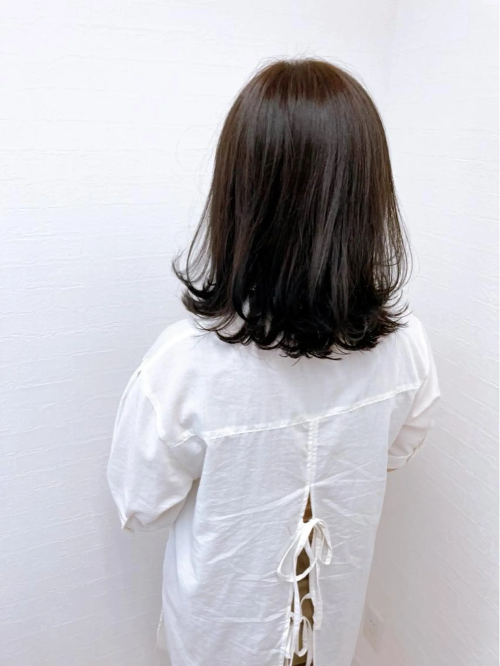 ミディアム カラー 星野 美沙のヘアスタイル