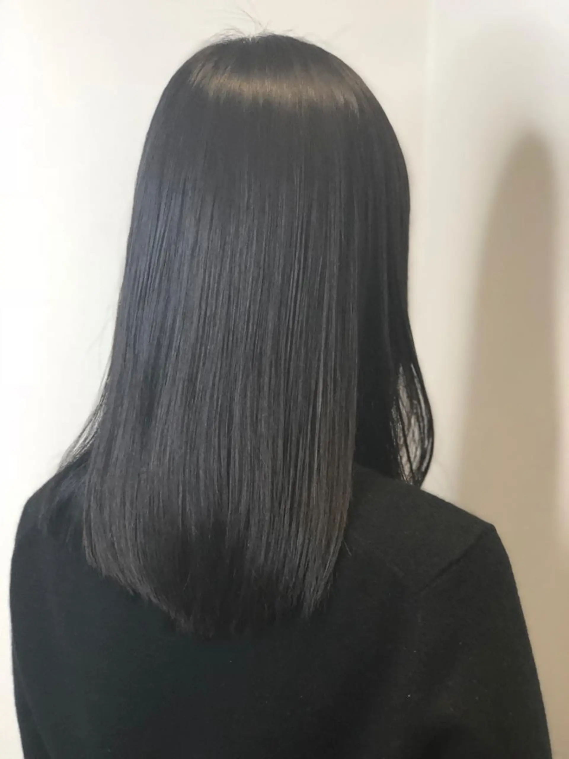 セミロング パーマ 縮毛矯正 須賀 一美のヘアスタイル