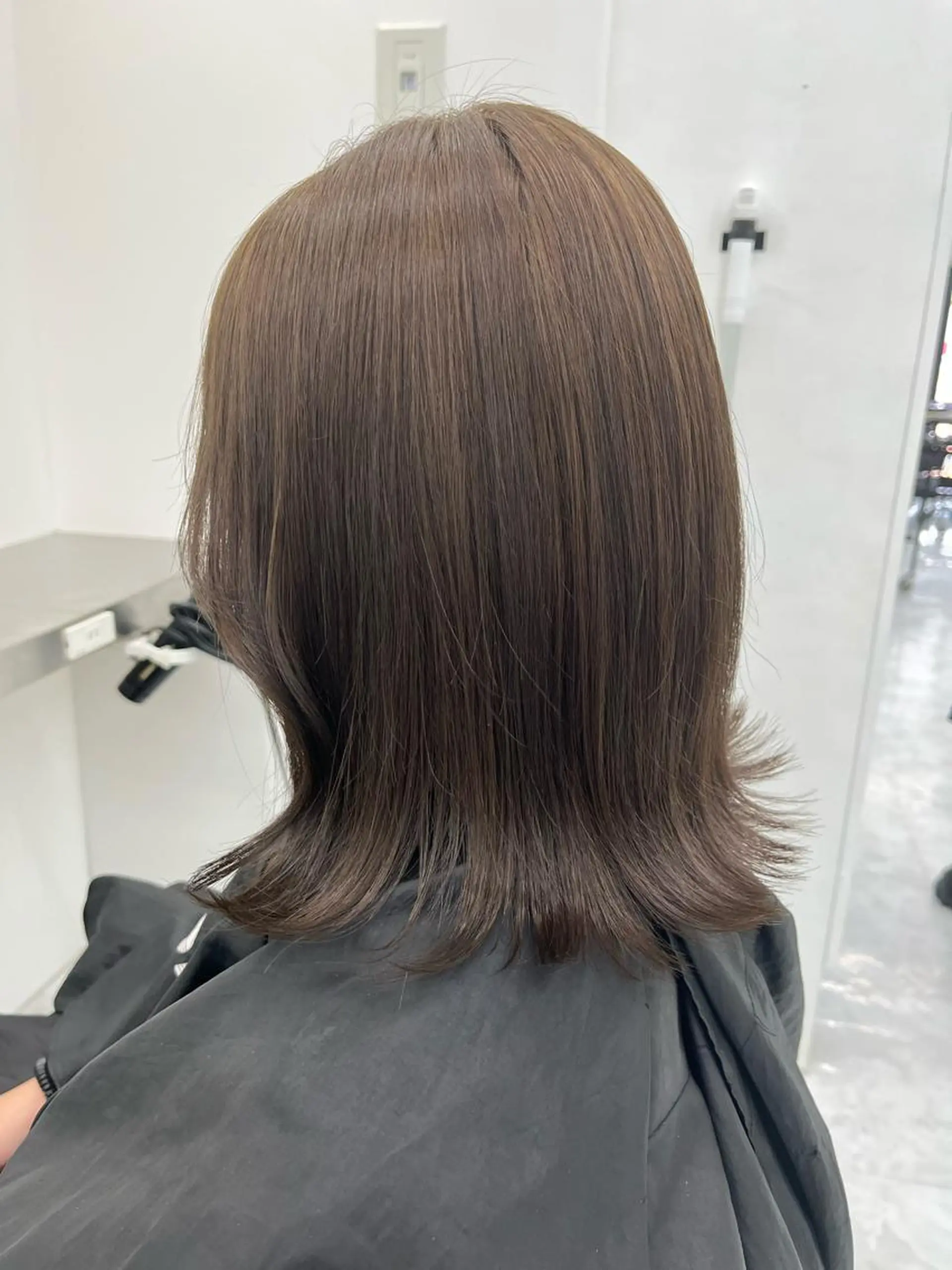 セミロング カラー ブリーチなし💗 艶カラー　翔太郎のヘアスタイル