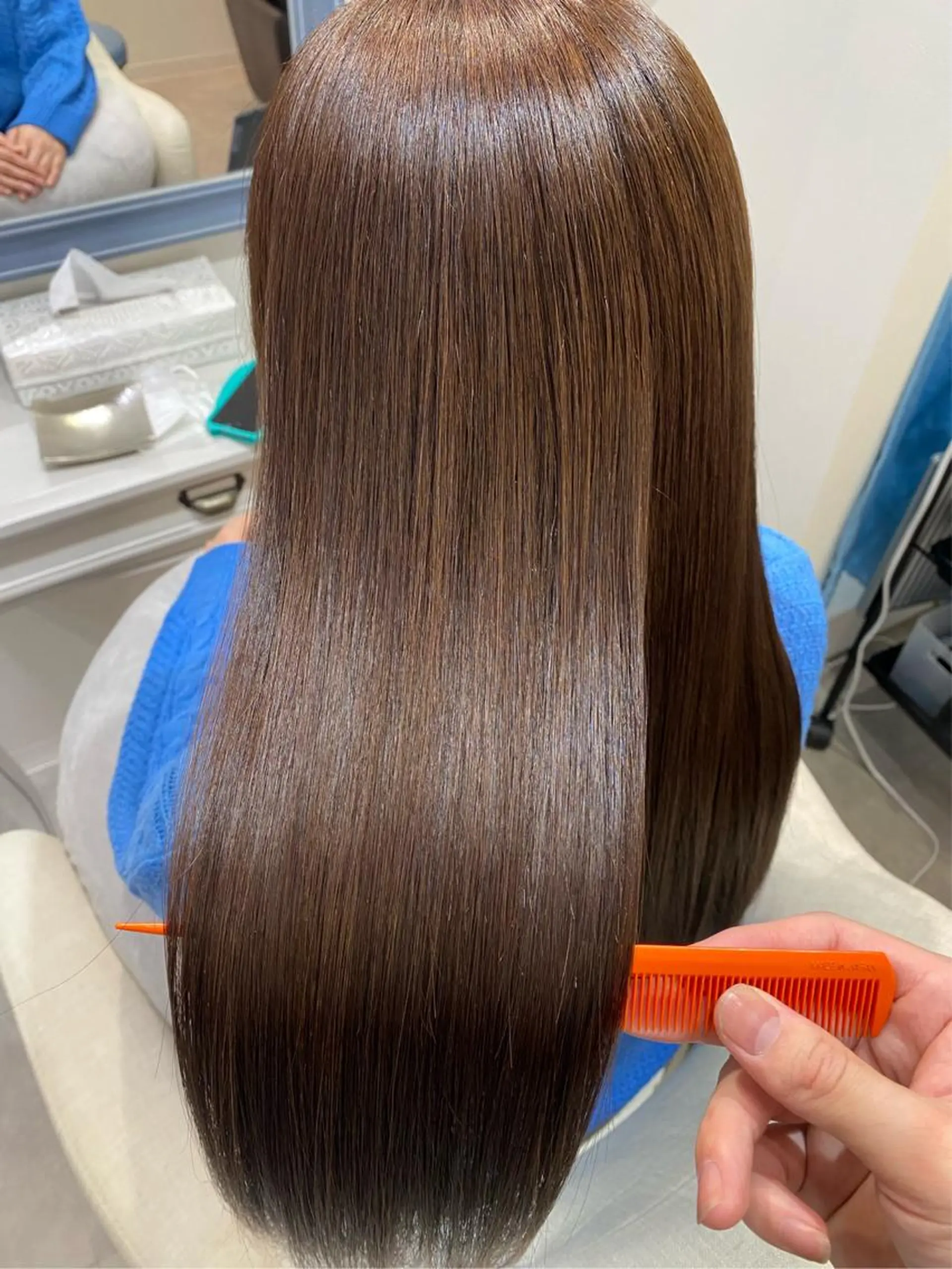 セミロング 縮毛矯正 トリートメント 【乾かすだけで革命】 早矢仕正志のヘアスタイル