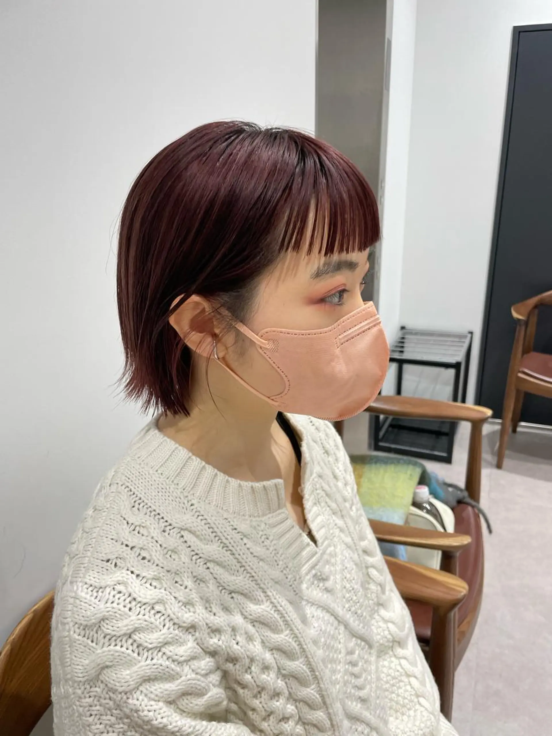 ミディアム オン眉 東京の技術を 京都で✂︎🕊️💖のヘアスタイル