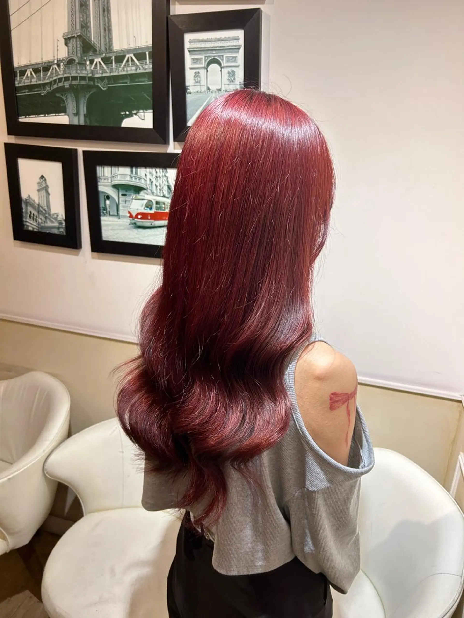 カラー レイヤーカット/ 縮毛矯正🇰🇷早坂のヘアスタイル