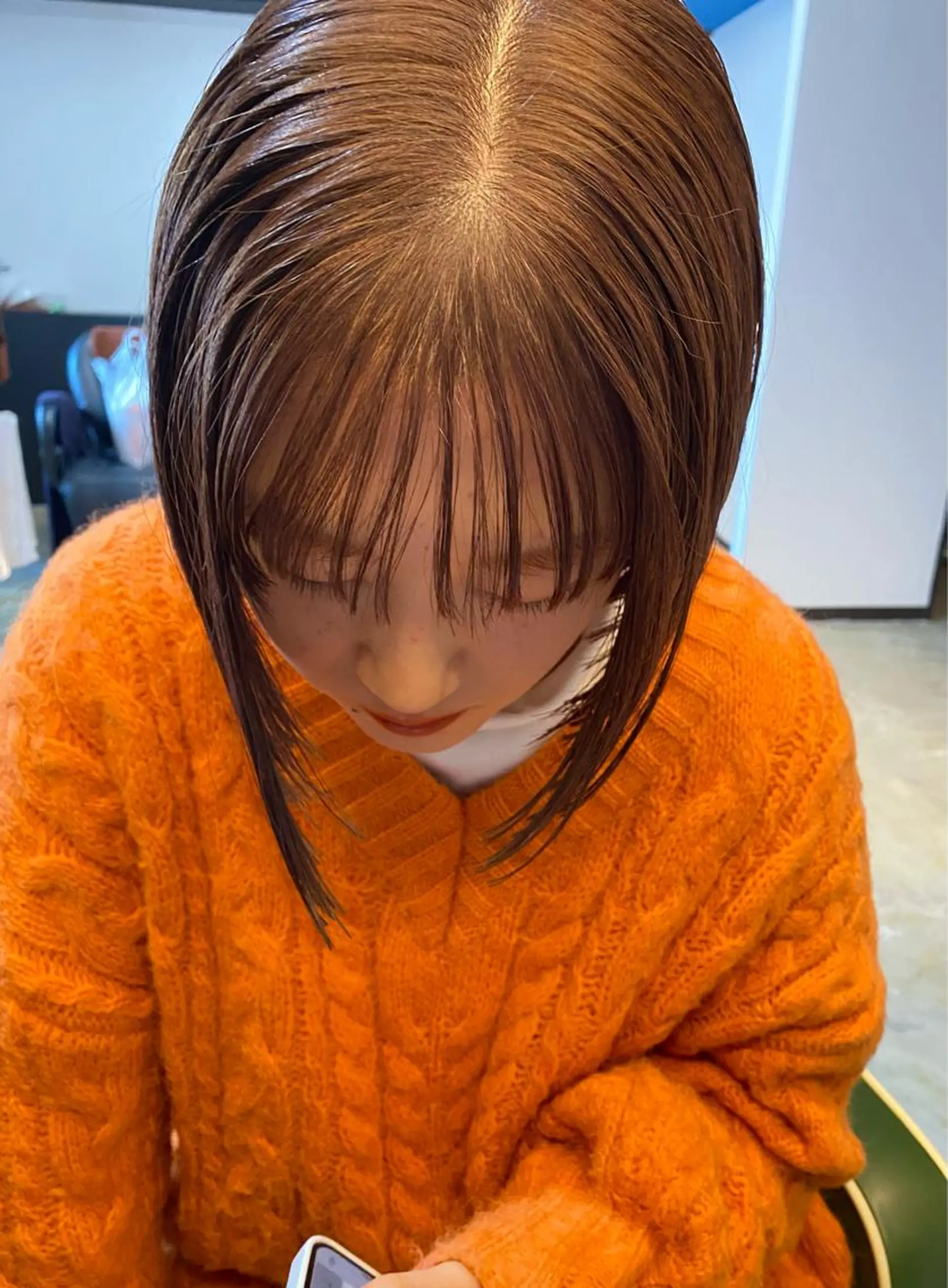 ミディアム カラー ヘアアレンジ メンズ キッズ ネイル マツエク・マツパ アイブロウ 広島/ボブ/レイヤー 🌿‬wakabaのヘアスタイル