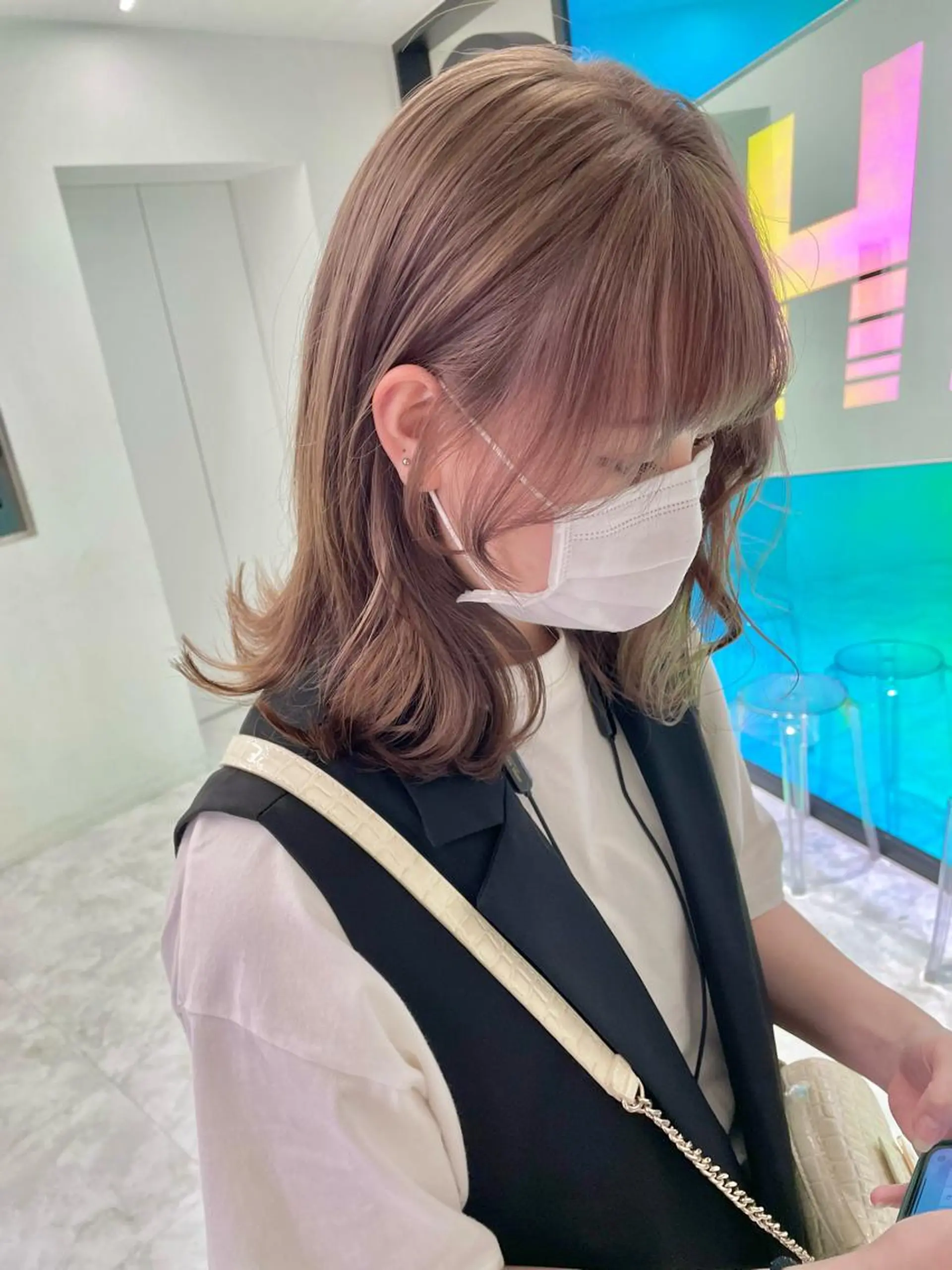 ロング カット ヘアカラー トリートメント ブリーチなしカラー/ レイヤー🎀天神のヘアスタイル