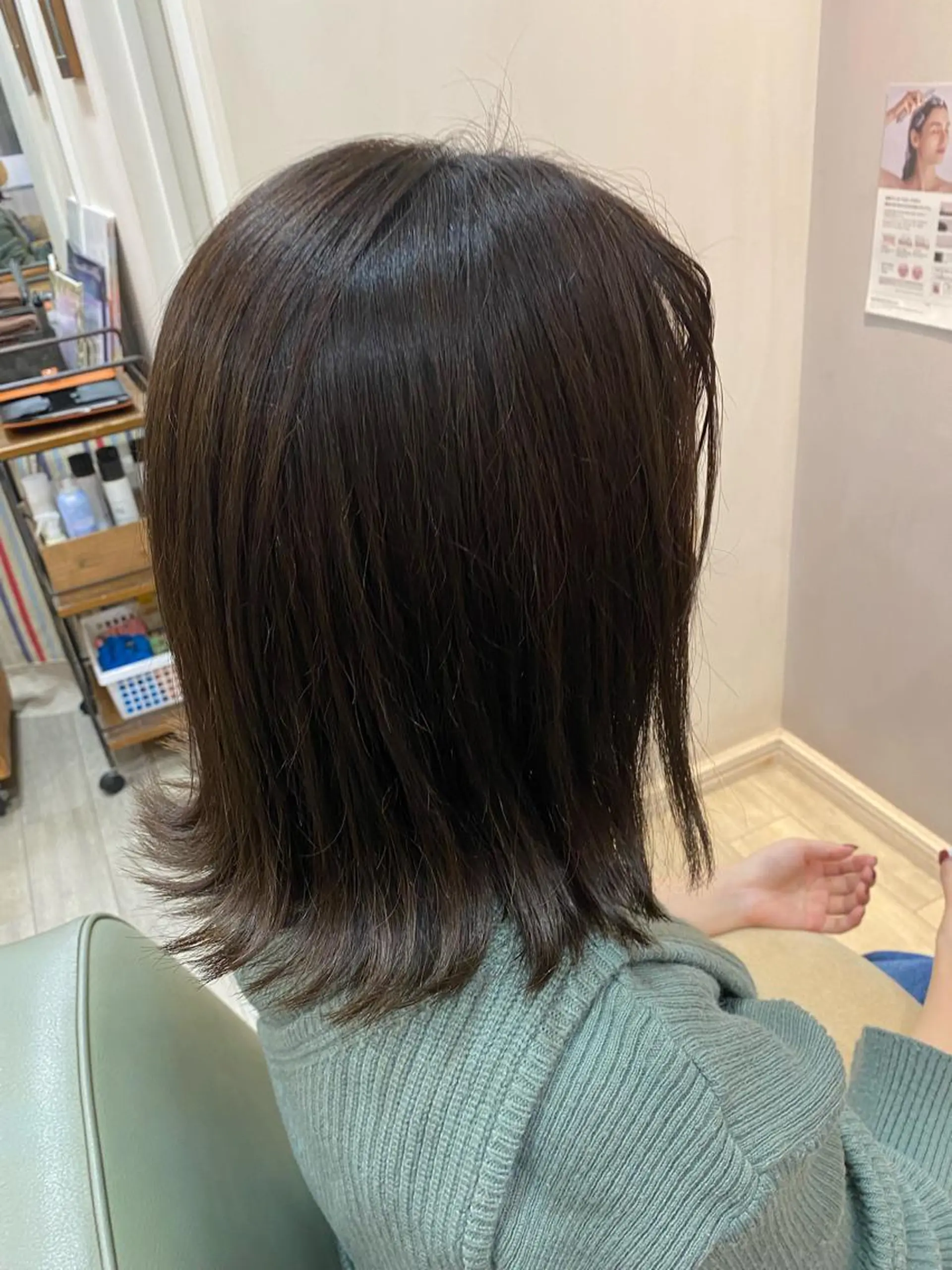 ミディアム カラー 原 なつみのヘアスタイル