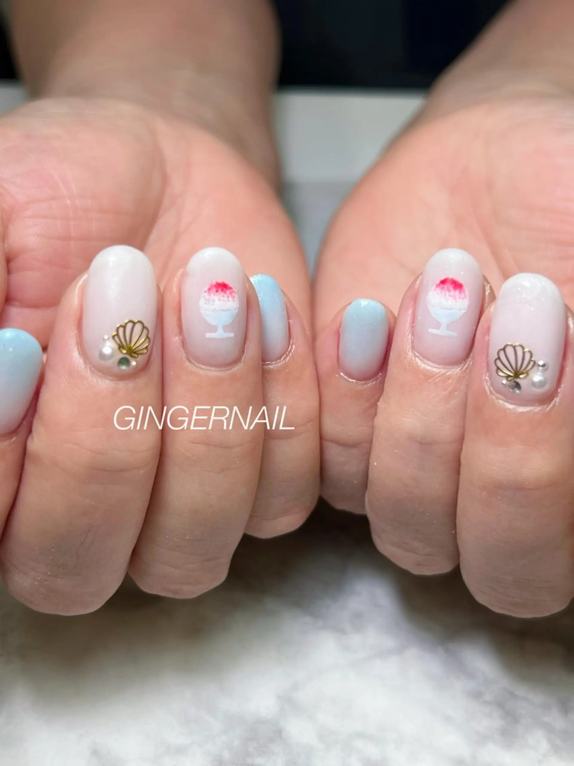 ネイル ハンドネイル ハンドケア 代々木 GINGERNAILのネイルデザイン