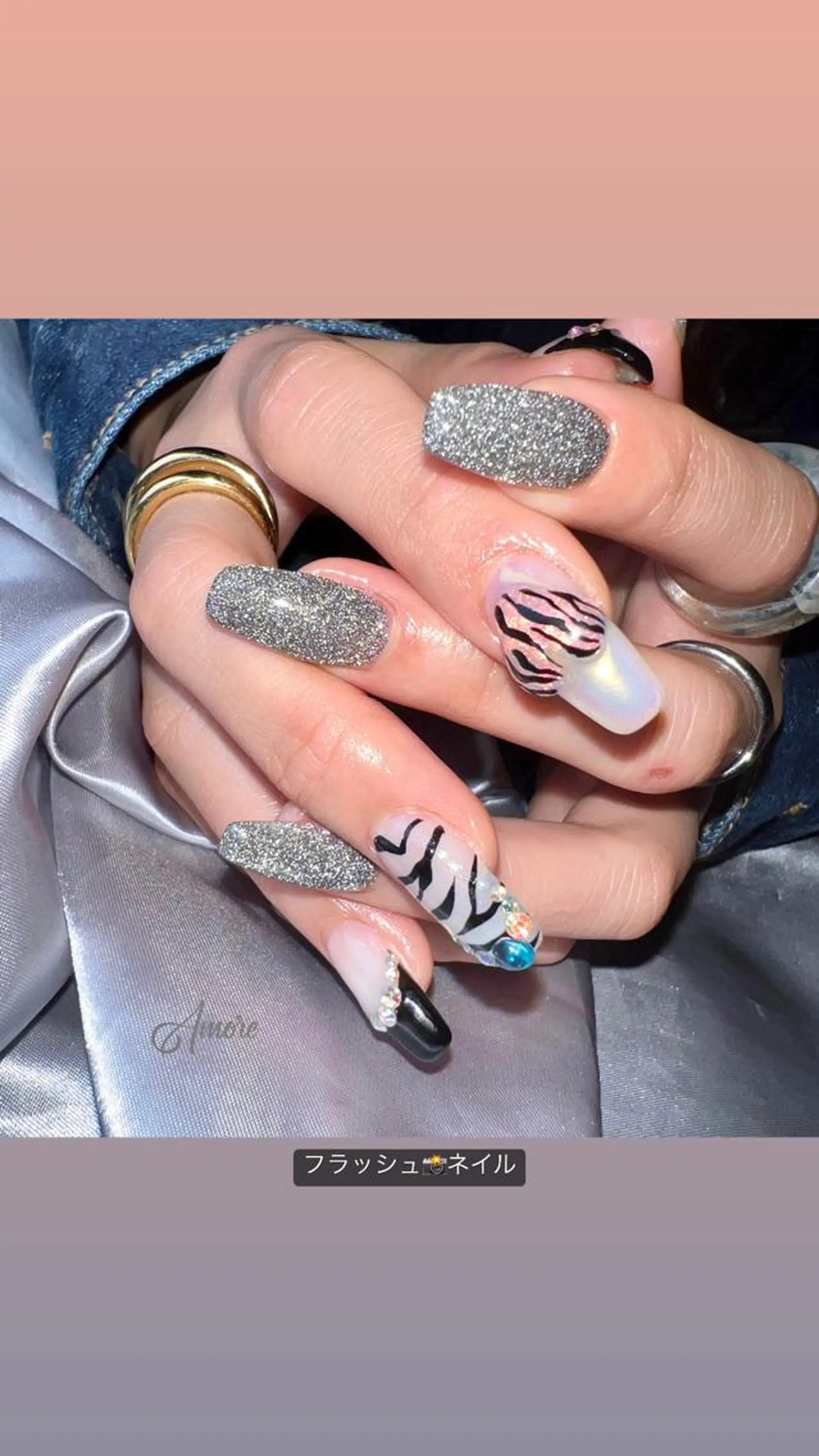 ネイル ジェルネイル 韓国ネイル ミラーネイル オフィスネイル パラジェル You kyehwaのネイルデザイン