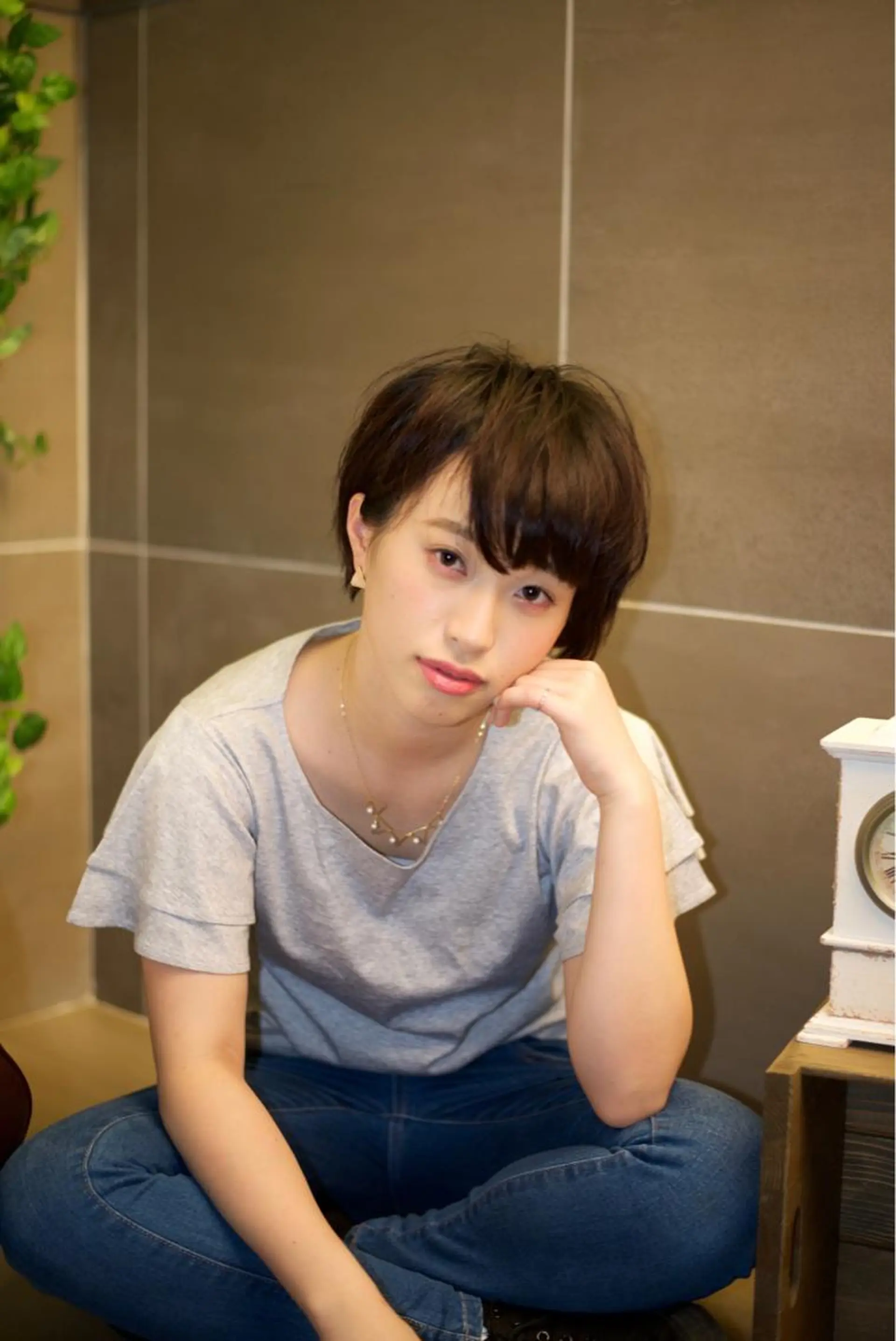 ショート カラー ショートヘア 【白髪ぼかし 専門GBG】自由が丘のヘアスタイル