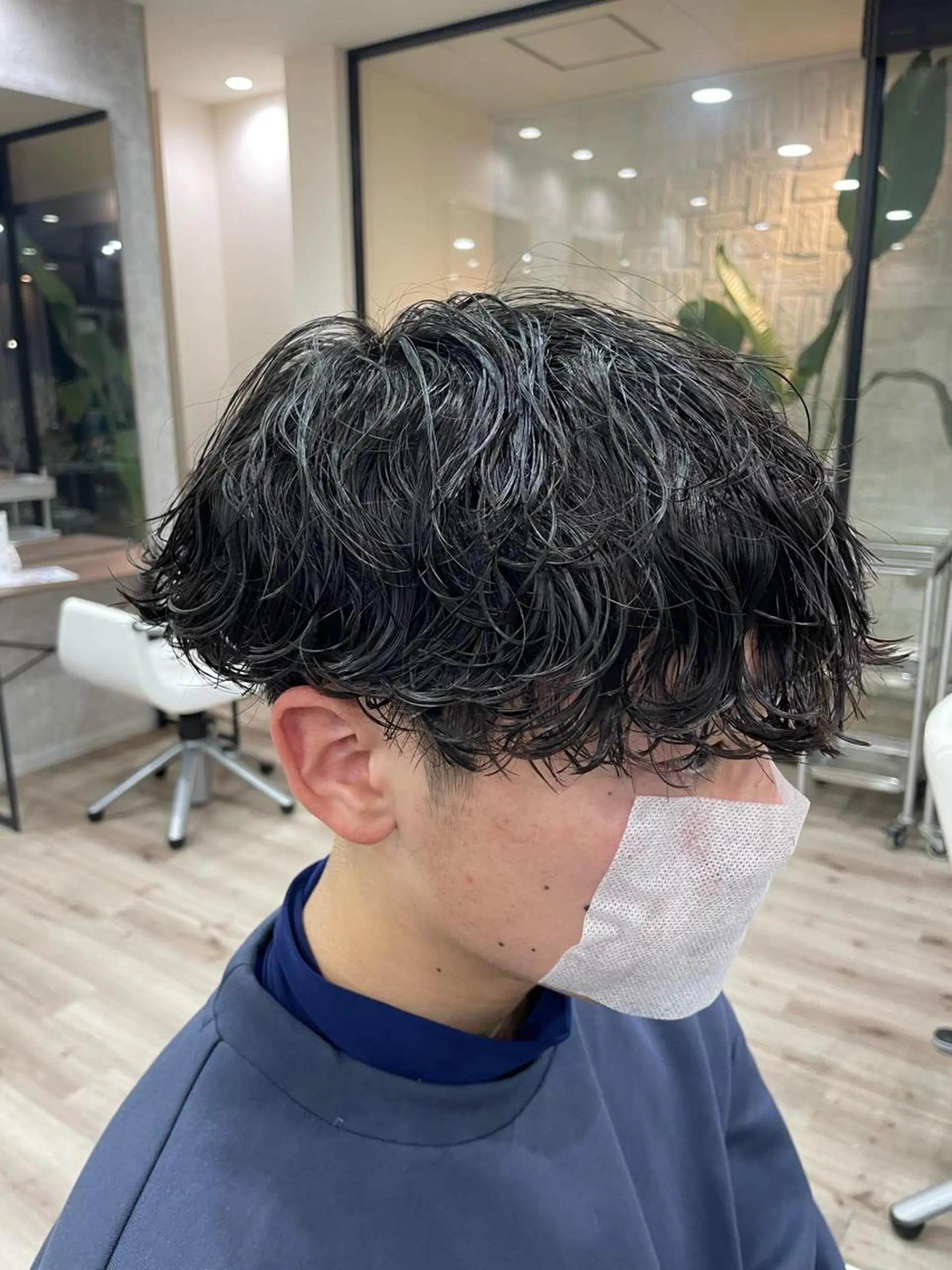 パーマ メンズ 波巻きパーマ アタ ムのヘアスタイル