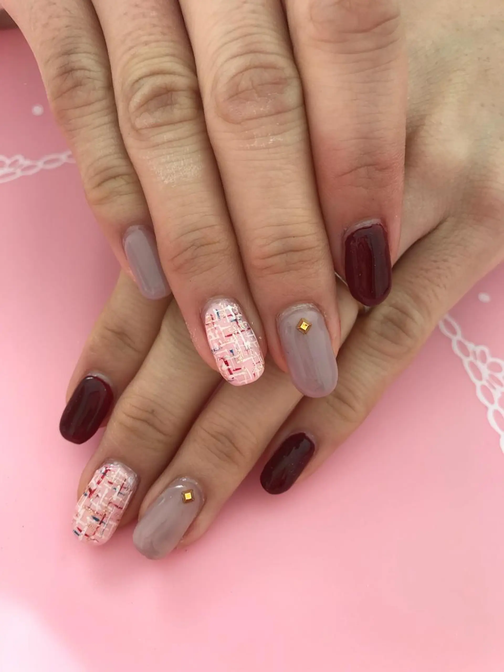 ネイル ツイードネイル その他(ネイル) エース ネイルのネイルデザイン