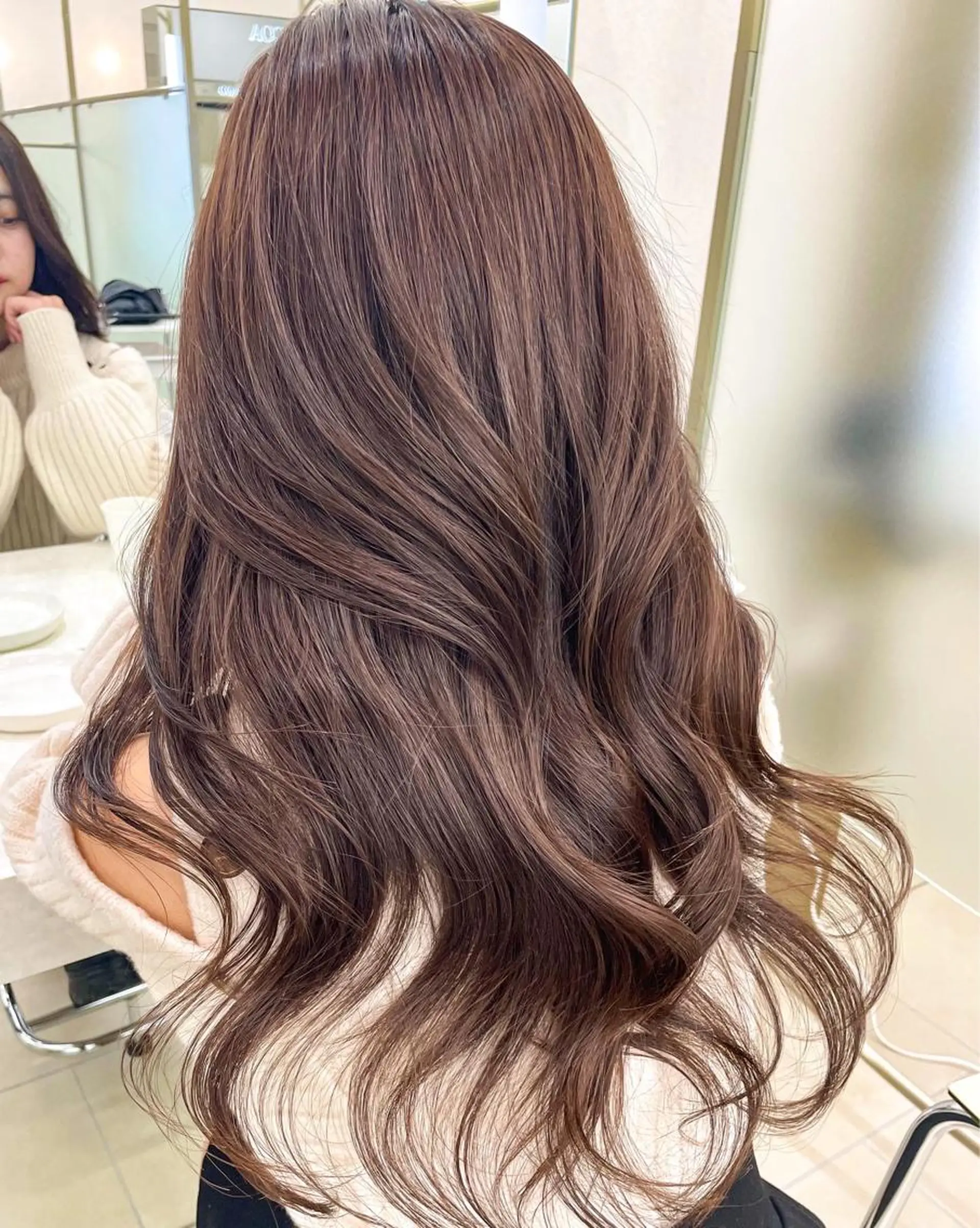 ロング カラー ヘアカラー トリートメント COA GINZA 空也/前髪/顔まわりのヘアスタイル