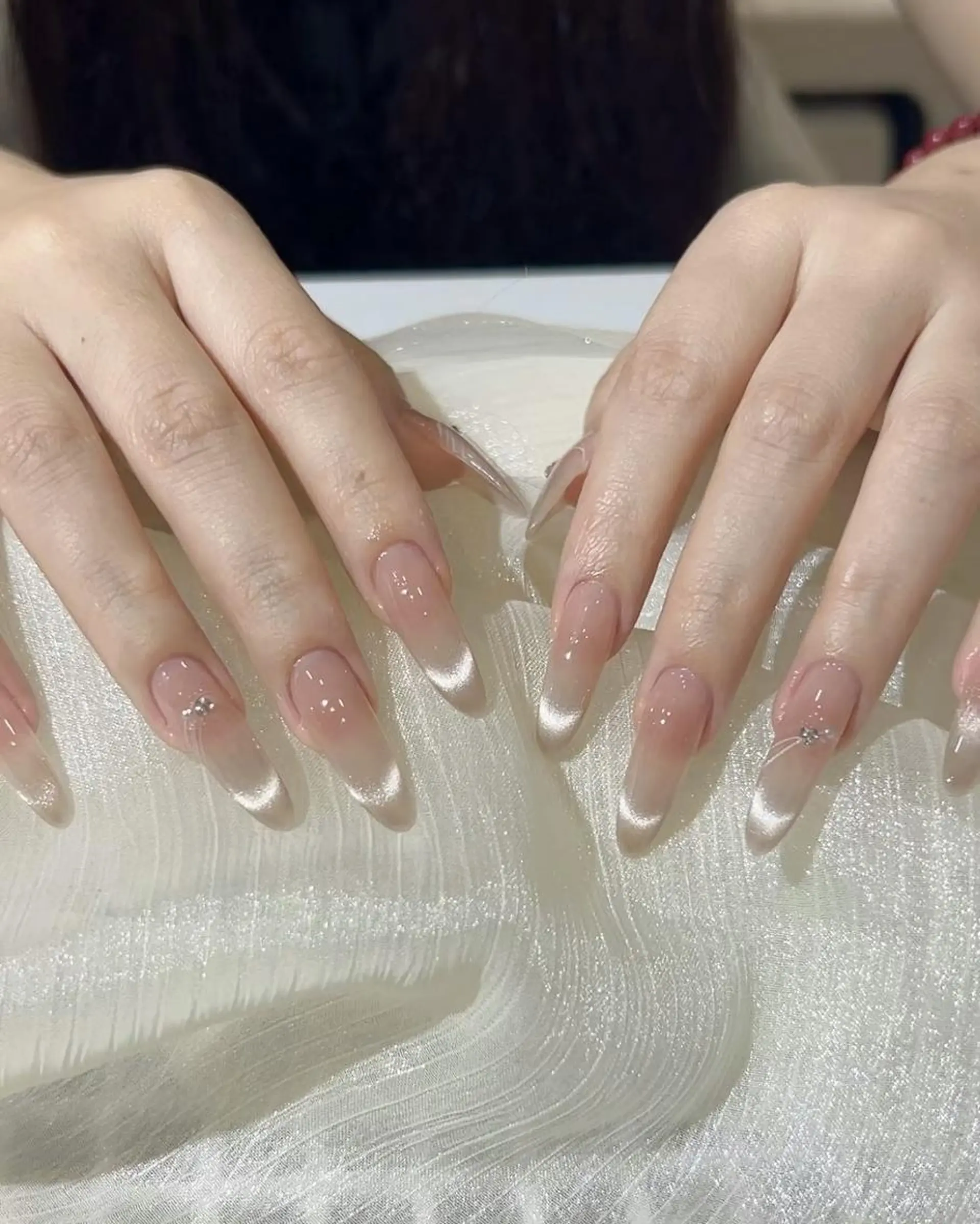 ネイル フレンチネイル 韓国ネイル マグネットネイル ミラーネイル 持ち込み koto‎ネイル 大宮店のネイルデザイン