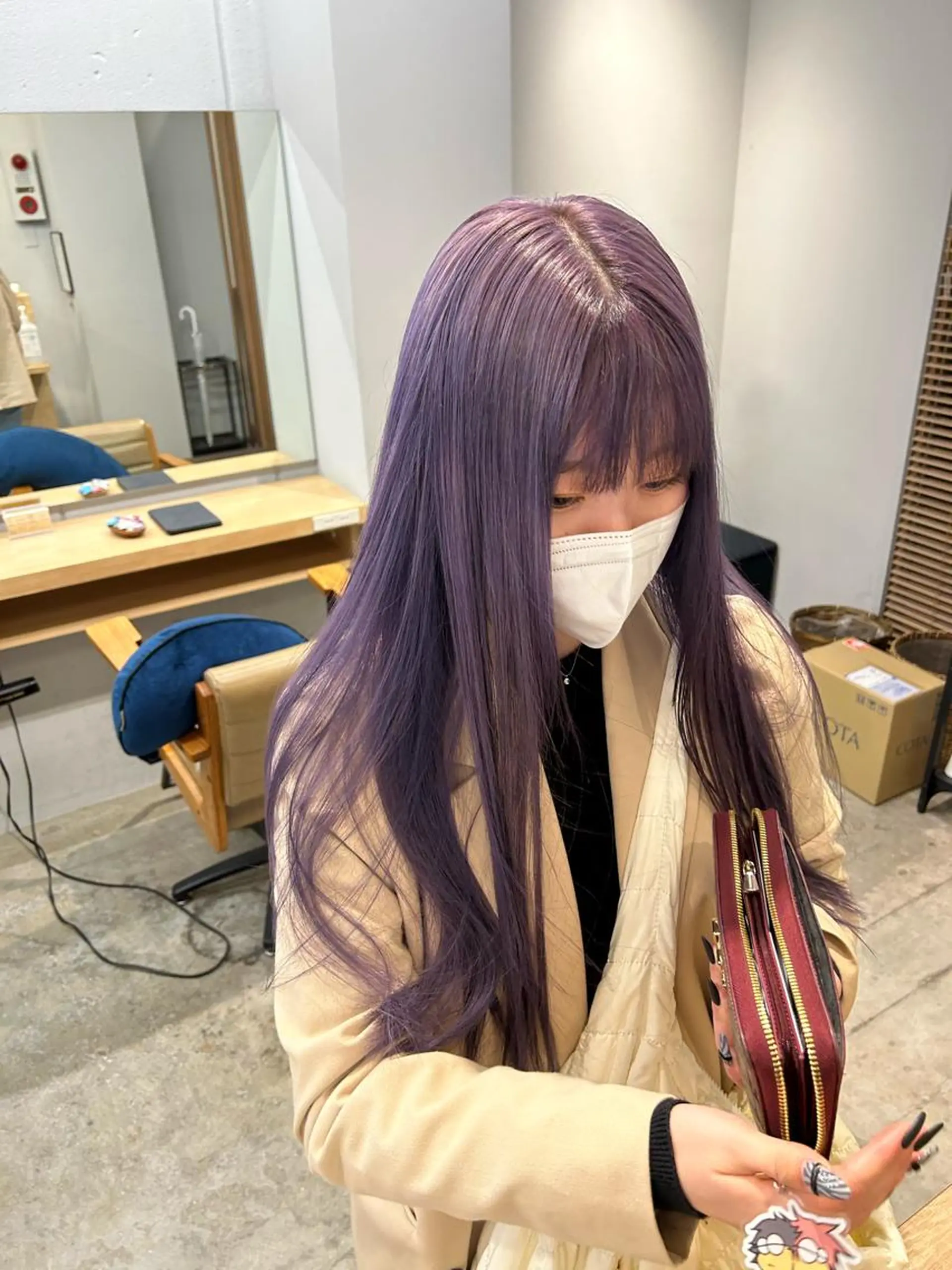 ロング カット ヘアカラー SAEKI【ior 】北千住店ブリーチのヘアスタイル