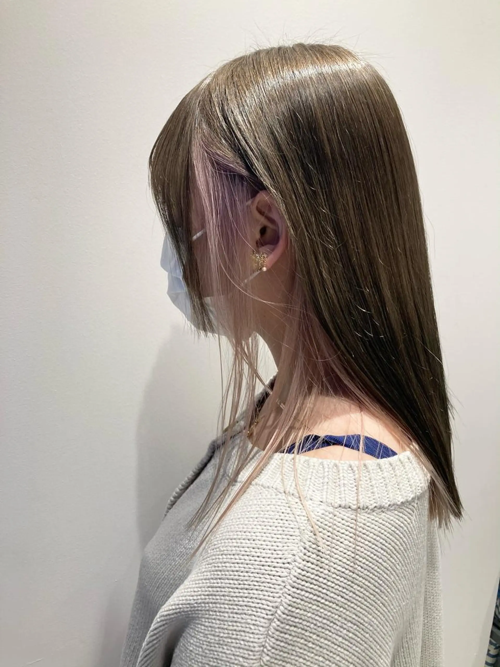 ロング カラー ハイトーン×レイヤー ／遠藤将太のヘアスタイル