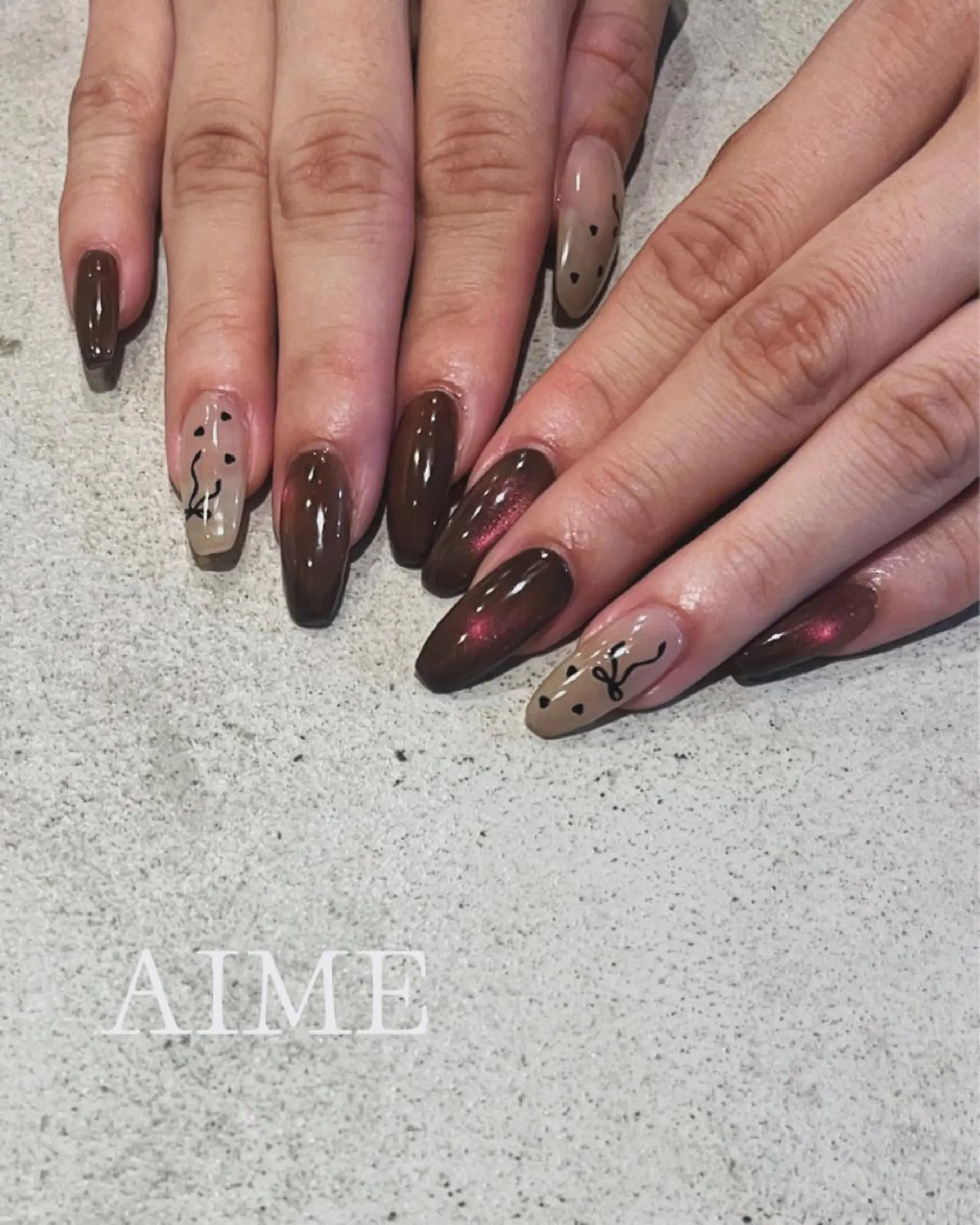 ネイル アートネイル ハンドネイル AIME （momo）のネイルデザイン