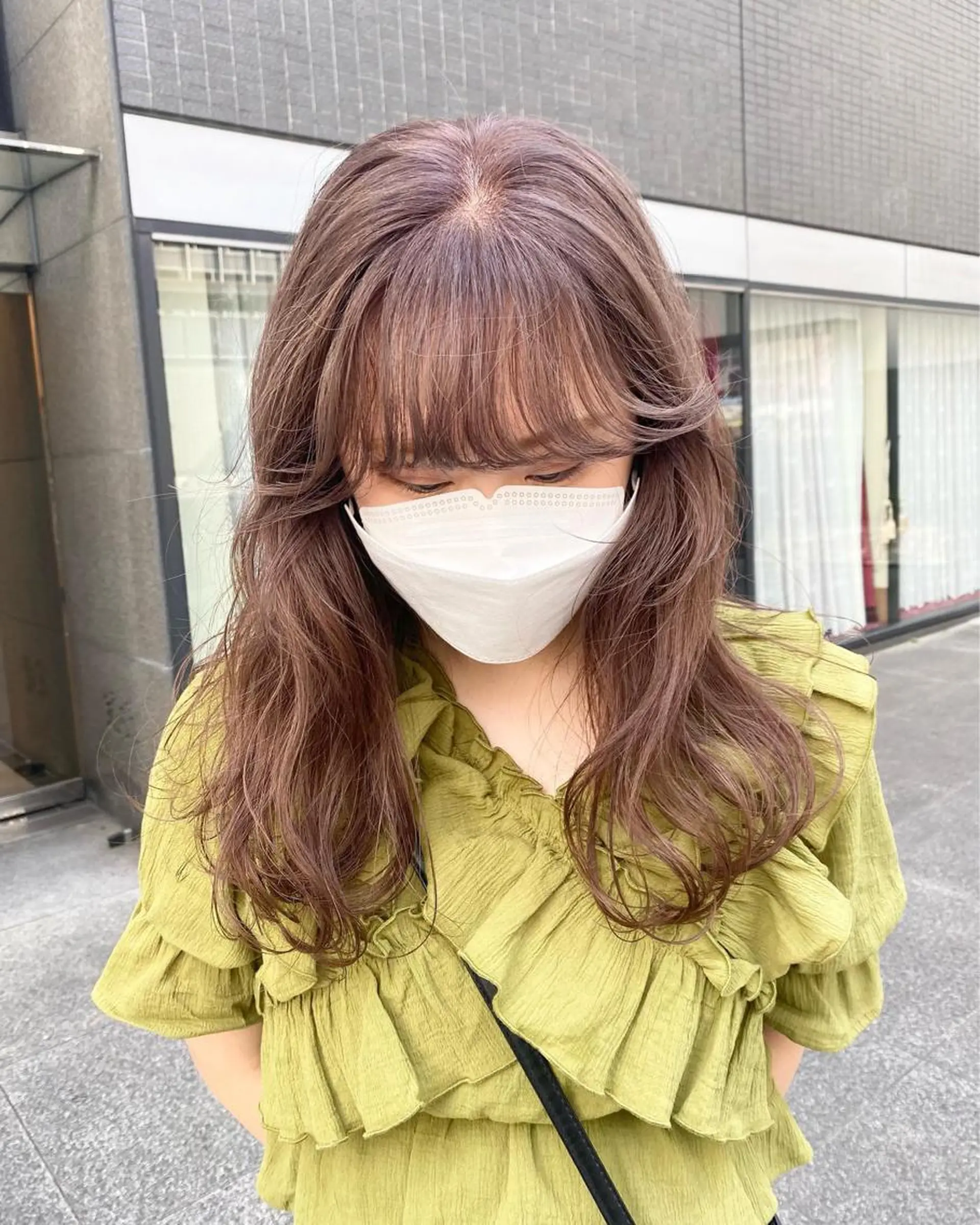 ロング デザインカラー/ボブ ブリーチカラー/ユリのヘアスタイル