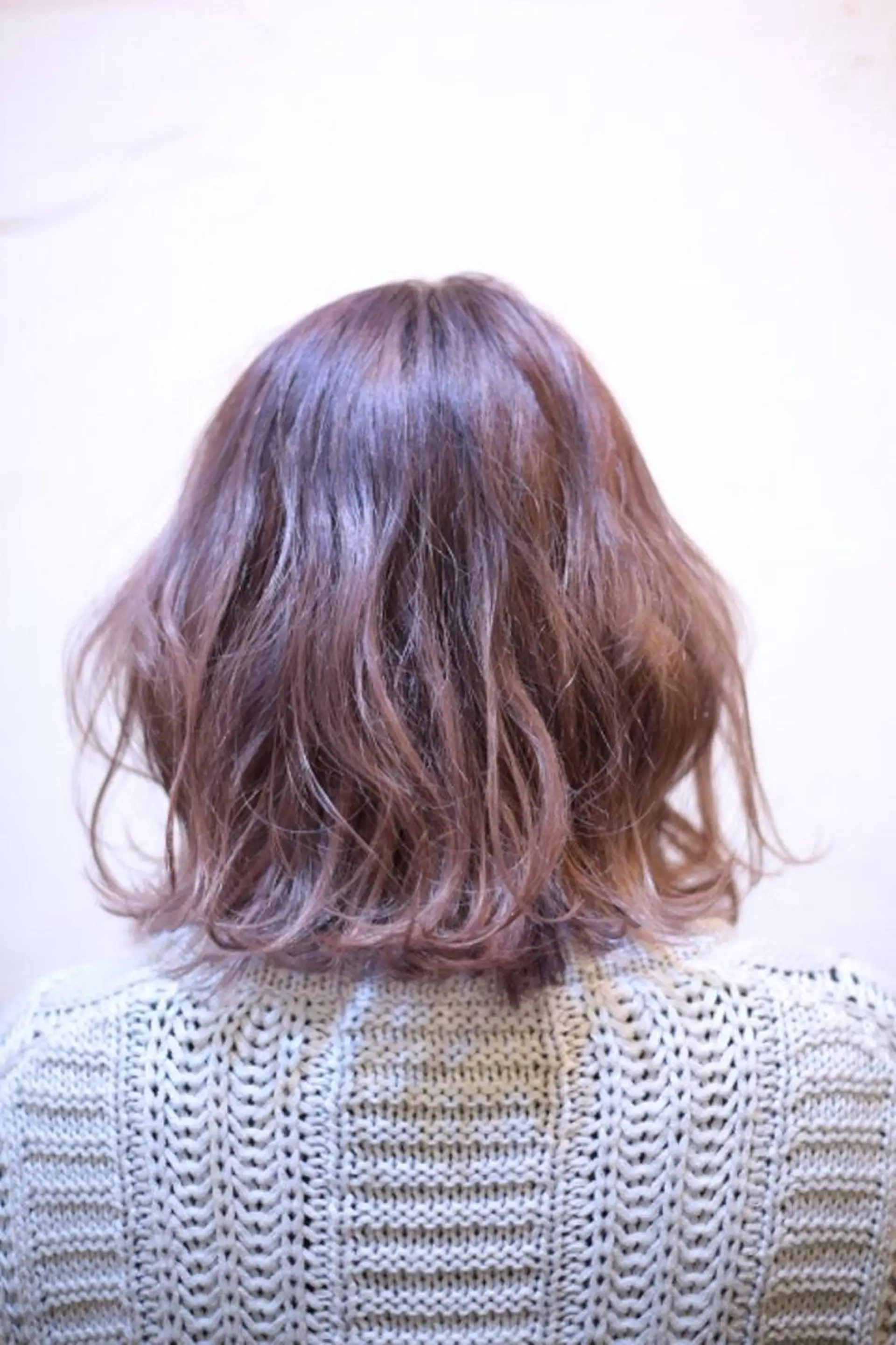 ミディアム カラー グラデーションカラー ピンクカラー 【韓国レイヤー特化 ハッシュカット】のヘアスタイル