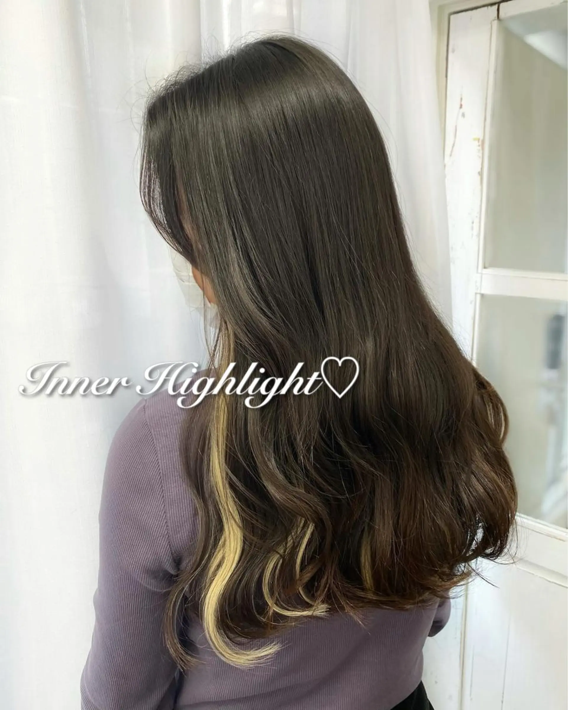 セミロング カット ヘアカラー エクステ 韓国ヘア🤍髪質改善 🇰🇷AKANEのヘアスタイル