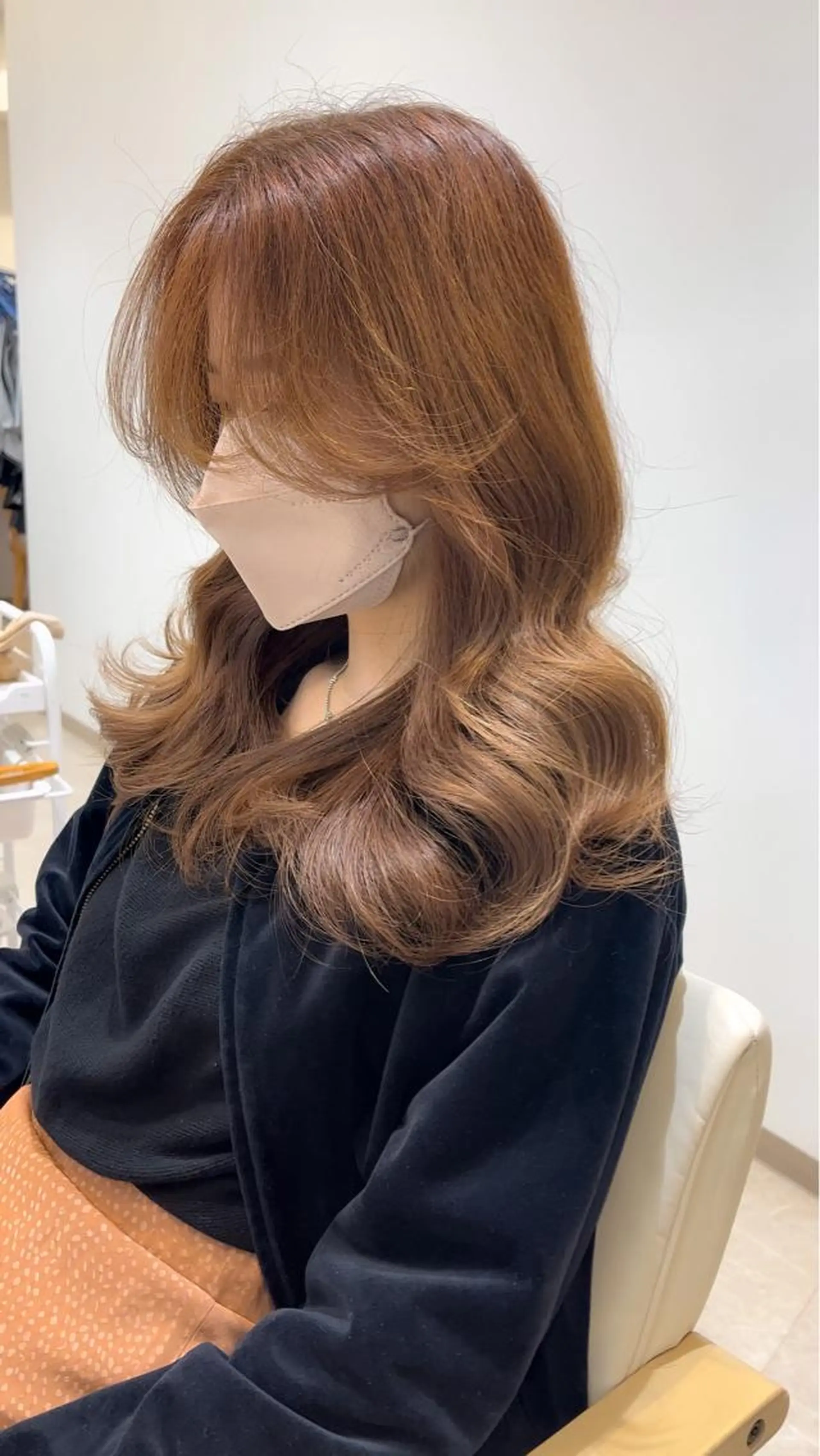 ミディアム ヘアアレンジ 顔周りカット 韓国風ヘア レイヤーカット カット ヘアカラー トリートメント ミタニ/髪質改善 /レイヤーカットのヘアスタイル