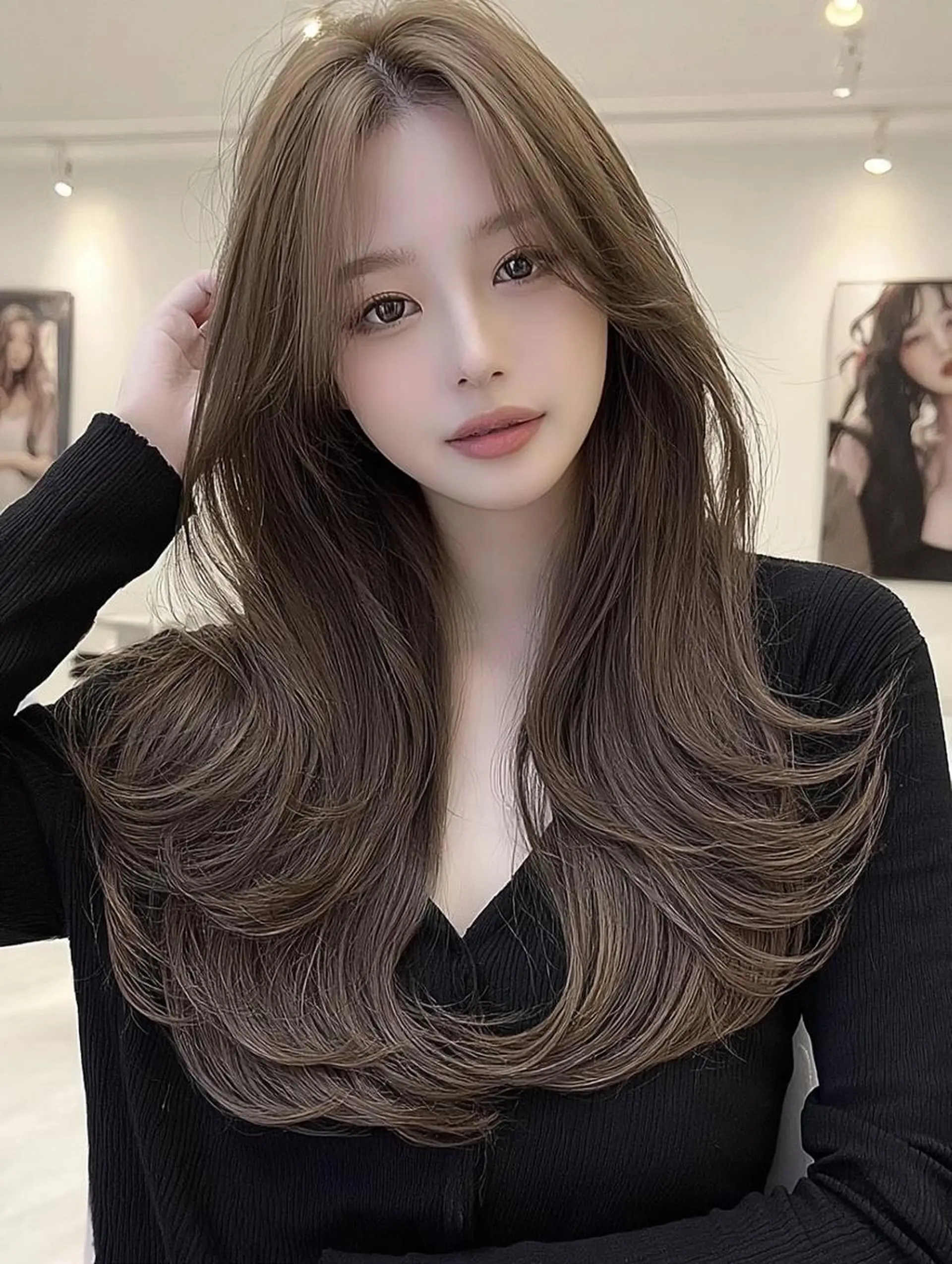 セミロング カラー カット ヘアカラー FOCUS JAPANのヘアスタイル