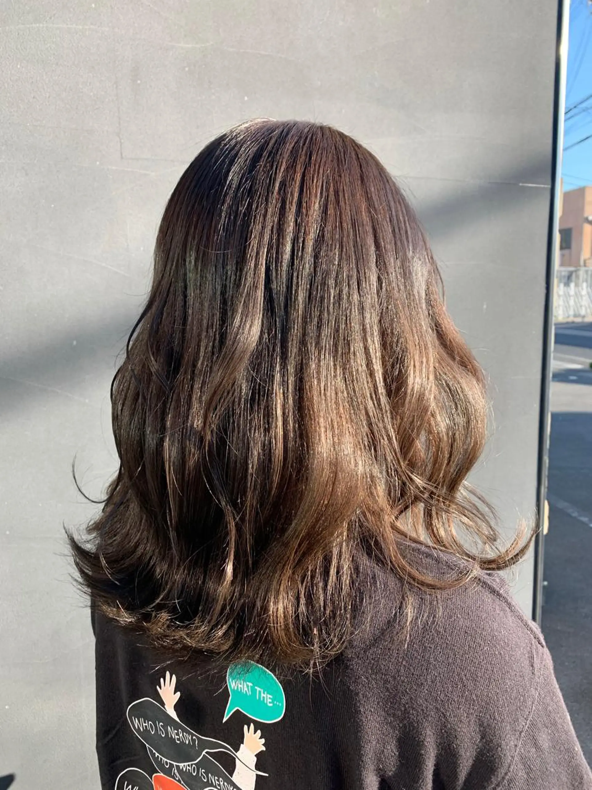 セミロング カラー イルミナカラー Aya/四条烏丸/ インナーカラーのヘアスタイル