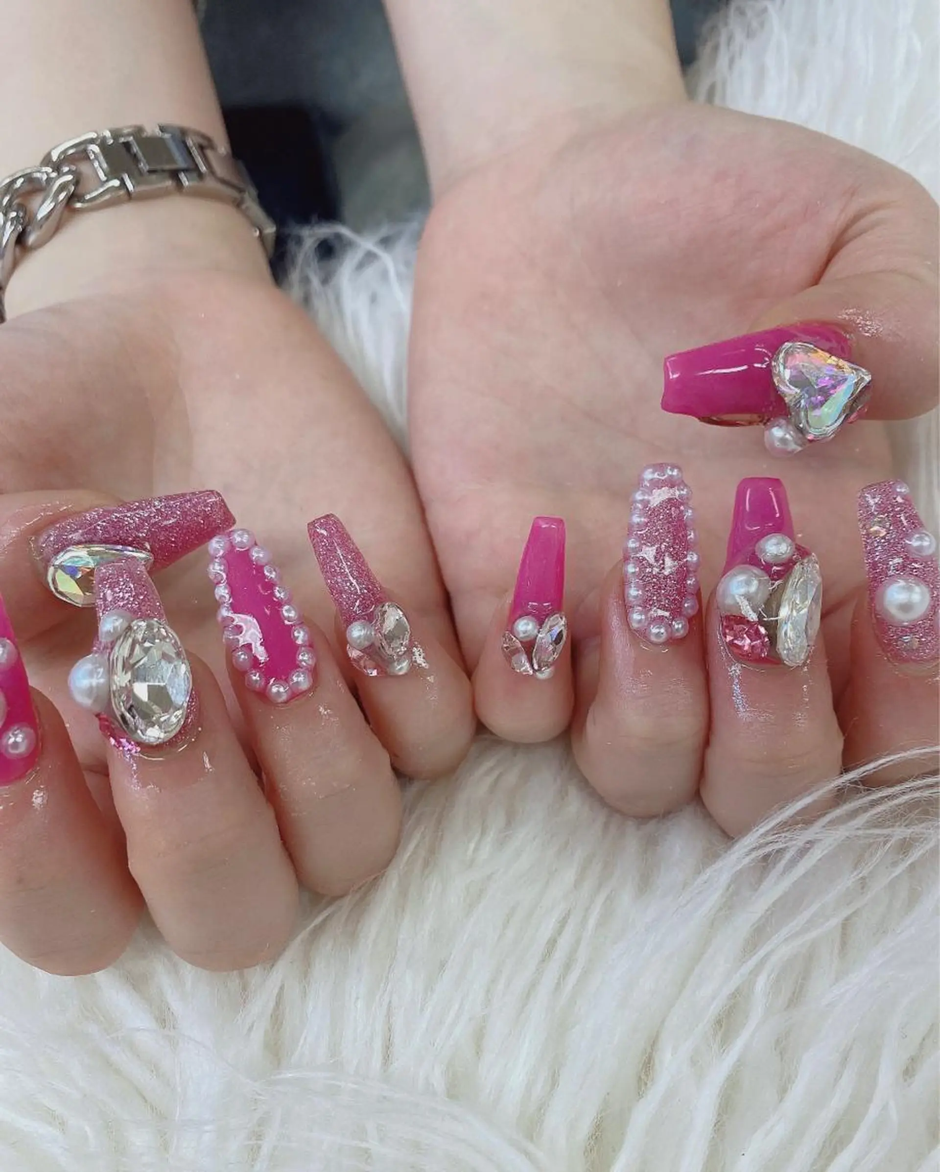 ロング JNA認定講師🌸 RIEのネイルデザイン