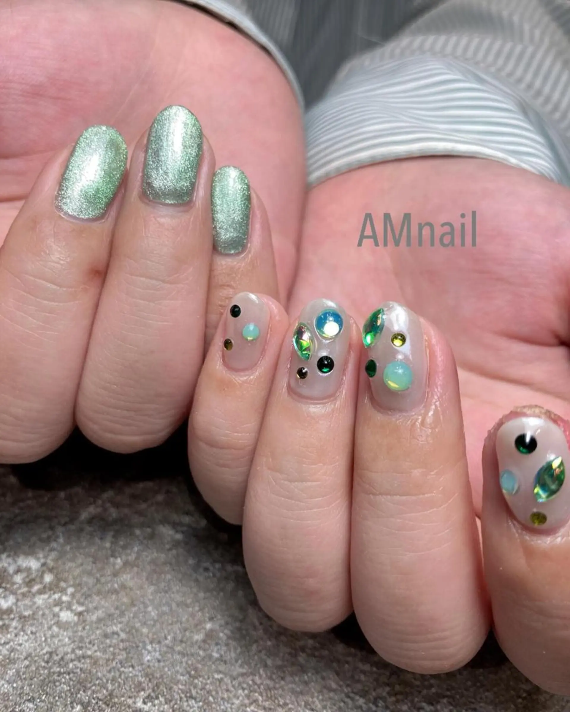 ネイル アートネイル グラデーション 持ち込み ワンカラーネイル ハンドネイル Am:nail 柏 SUE（スゥ）のネイルデザイン