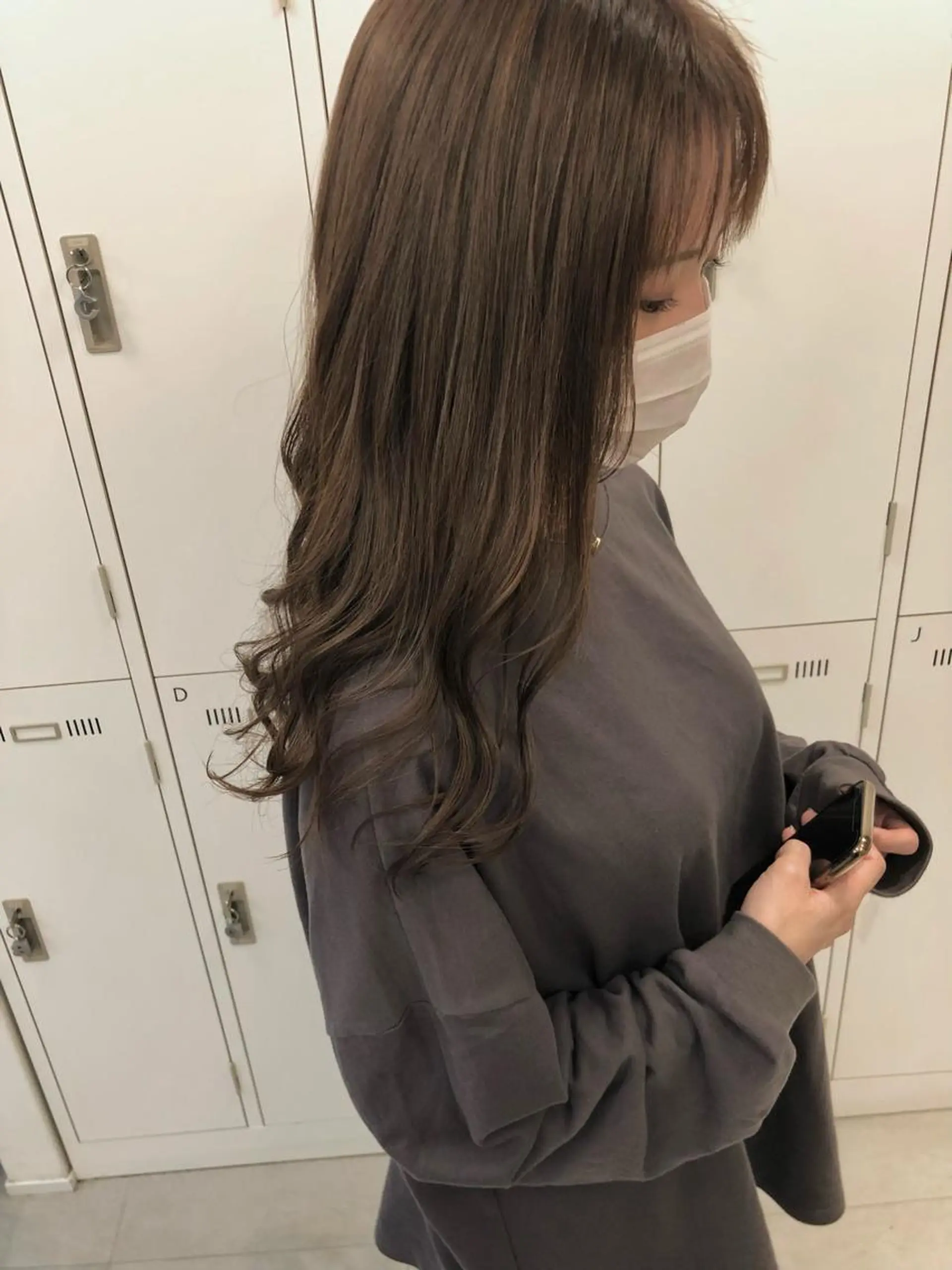 ロング カラー ショコラグレージュ グレージュ Saori / さおりのヘアスタイル