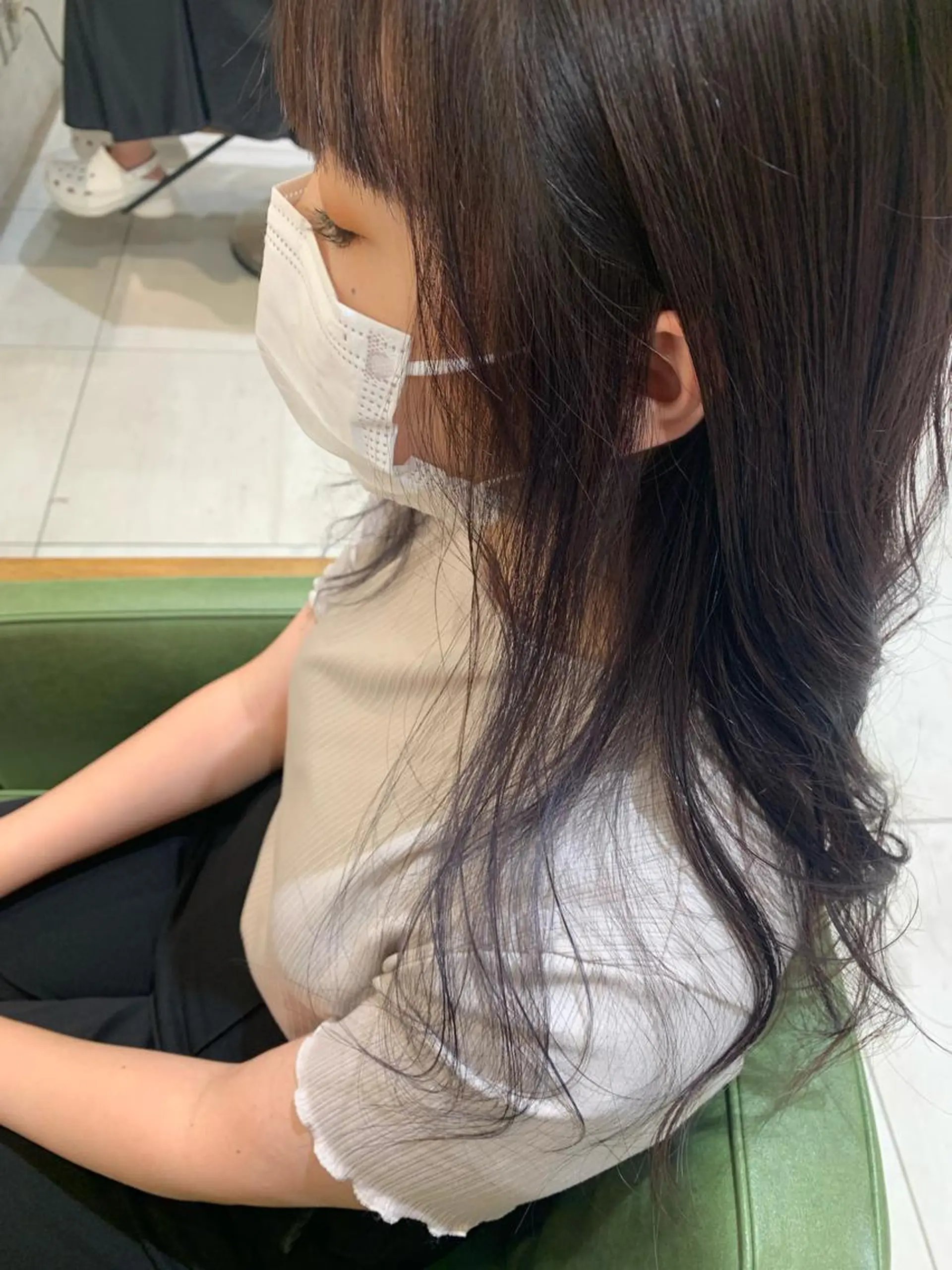 セミロング カラー ラベンダーカラー 高橋友里亜 /フリーランスのヘアスタイル