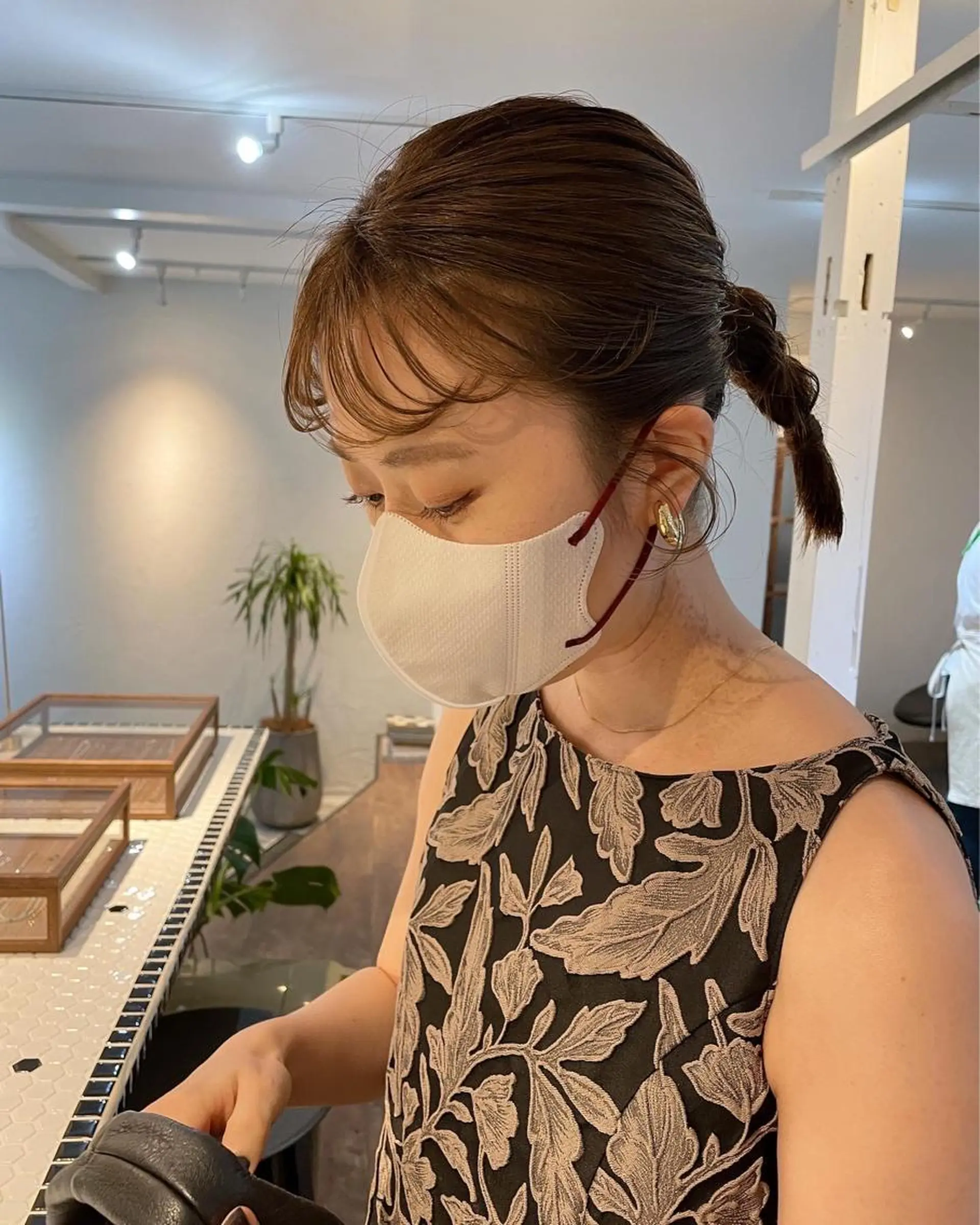 ミディアム カラー ヘアアレンジ 高橋 愛美のヘアスタイル