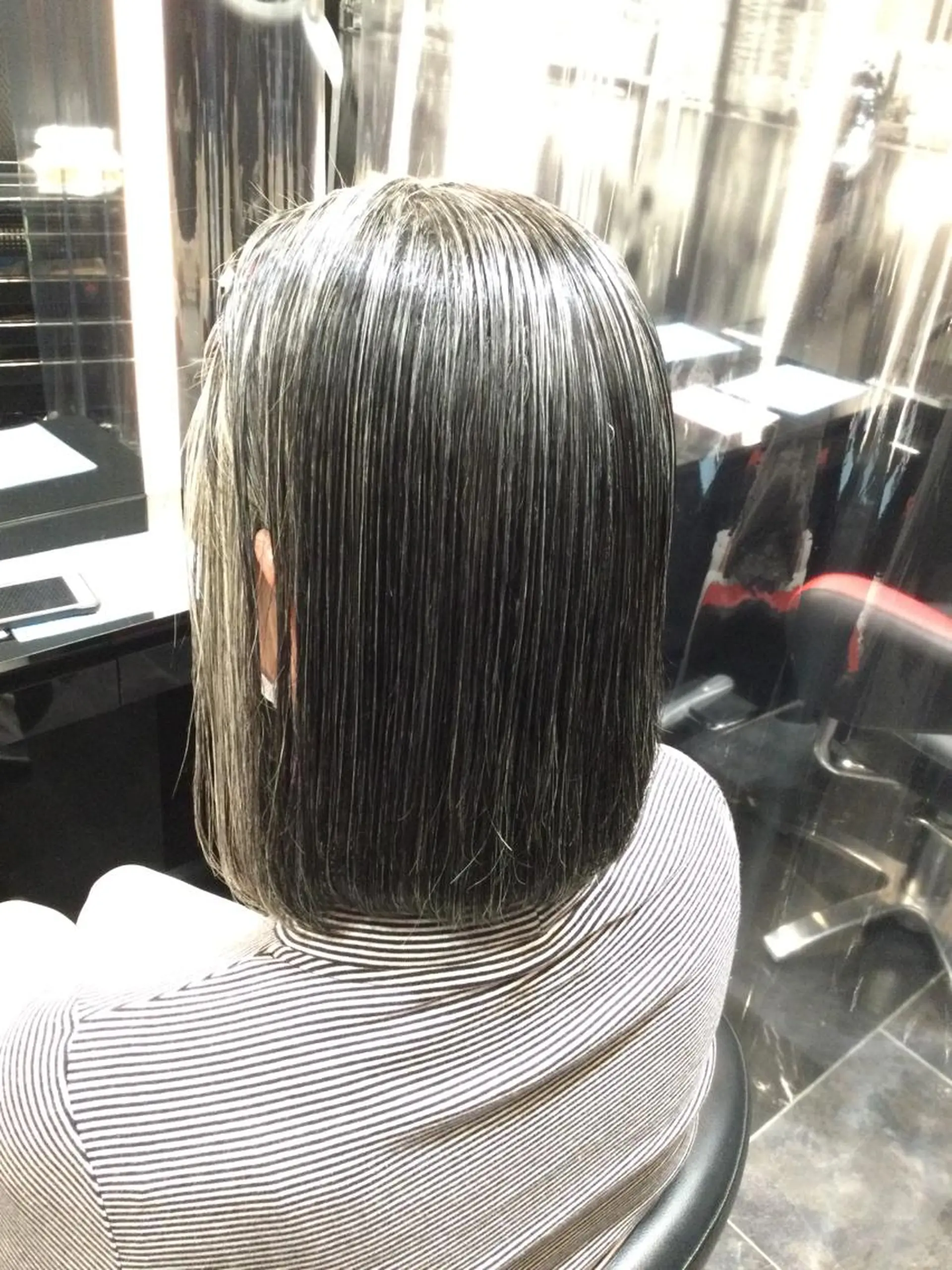 ミディアム Annon プライベートサロンのヘアスタイル