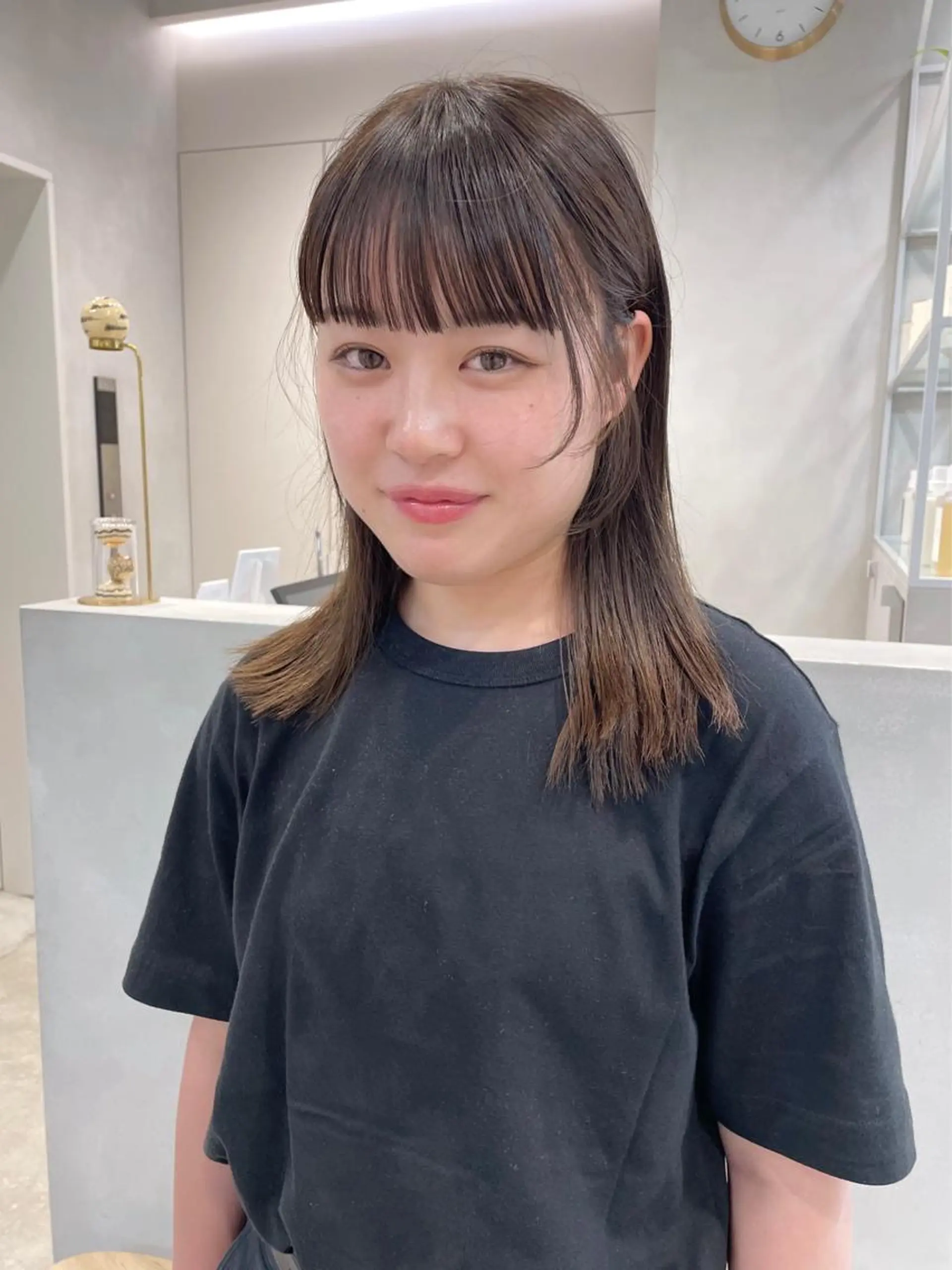 ミディアム カラー 青木 優歩のヘアスタイル