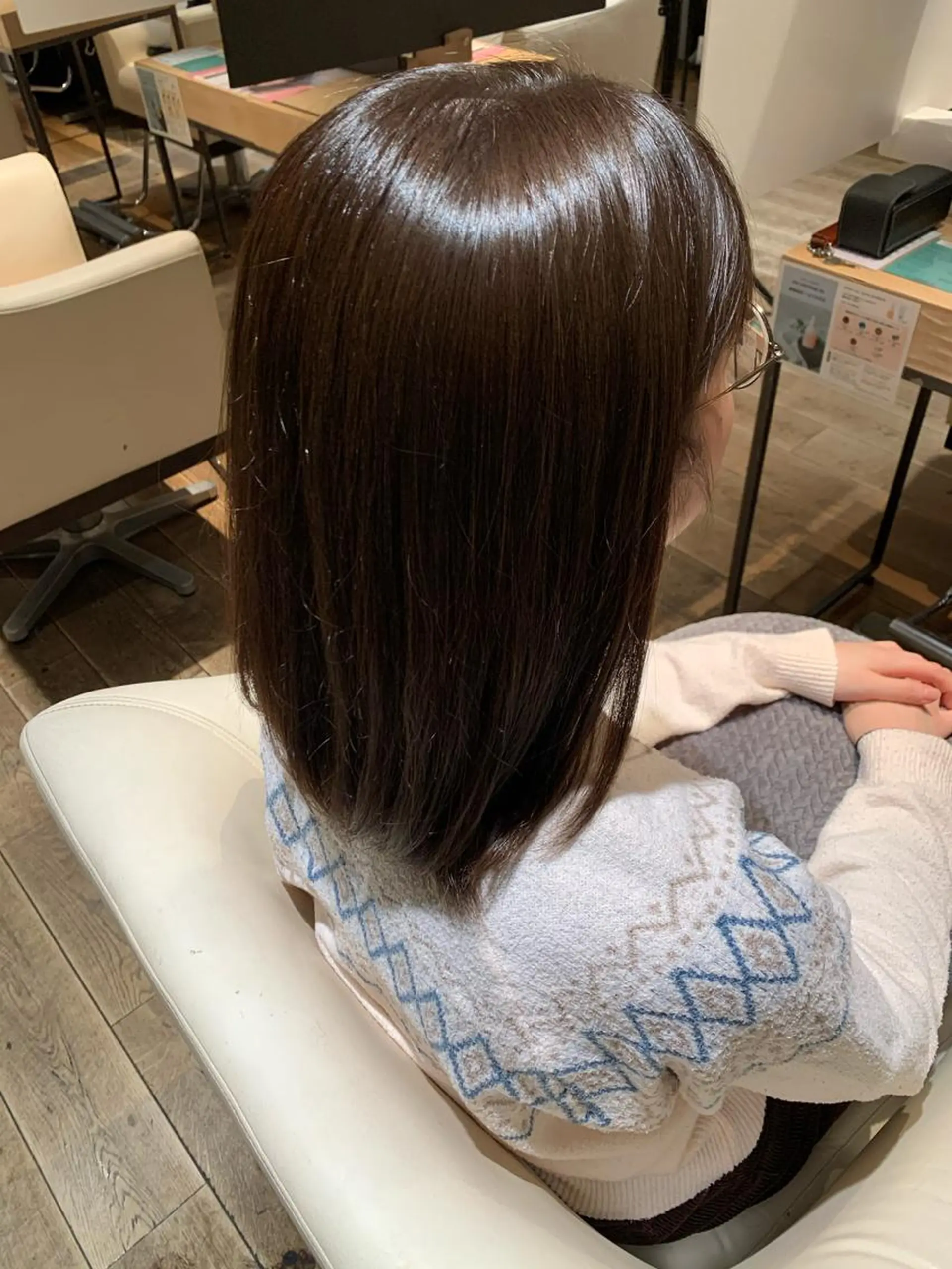 ミディアム アッシュ アッシュグレー ヘアカラー トリートメント 髪質改善/レイヤー ✨平沼佑麻✨のヘアスタイル