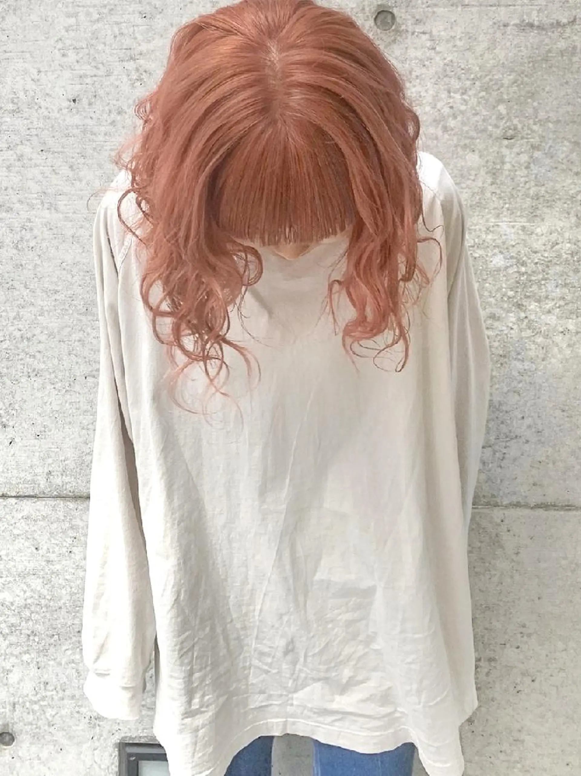 ミディアム カラー ヘアアレンジ ピンクカラー カット ヘアカラー トリートメント 南堀江 möwen ( メーヴェ )所属・mowen RUIのヘアスタイル