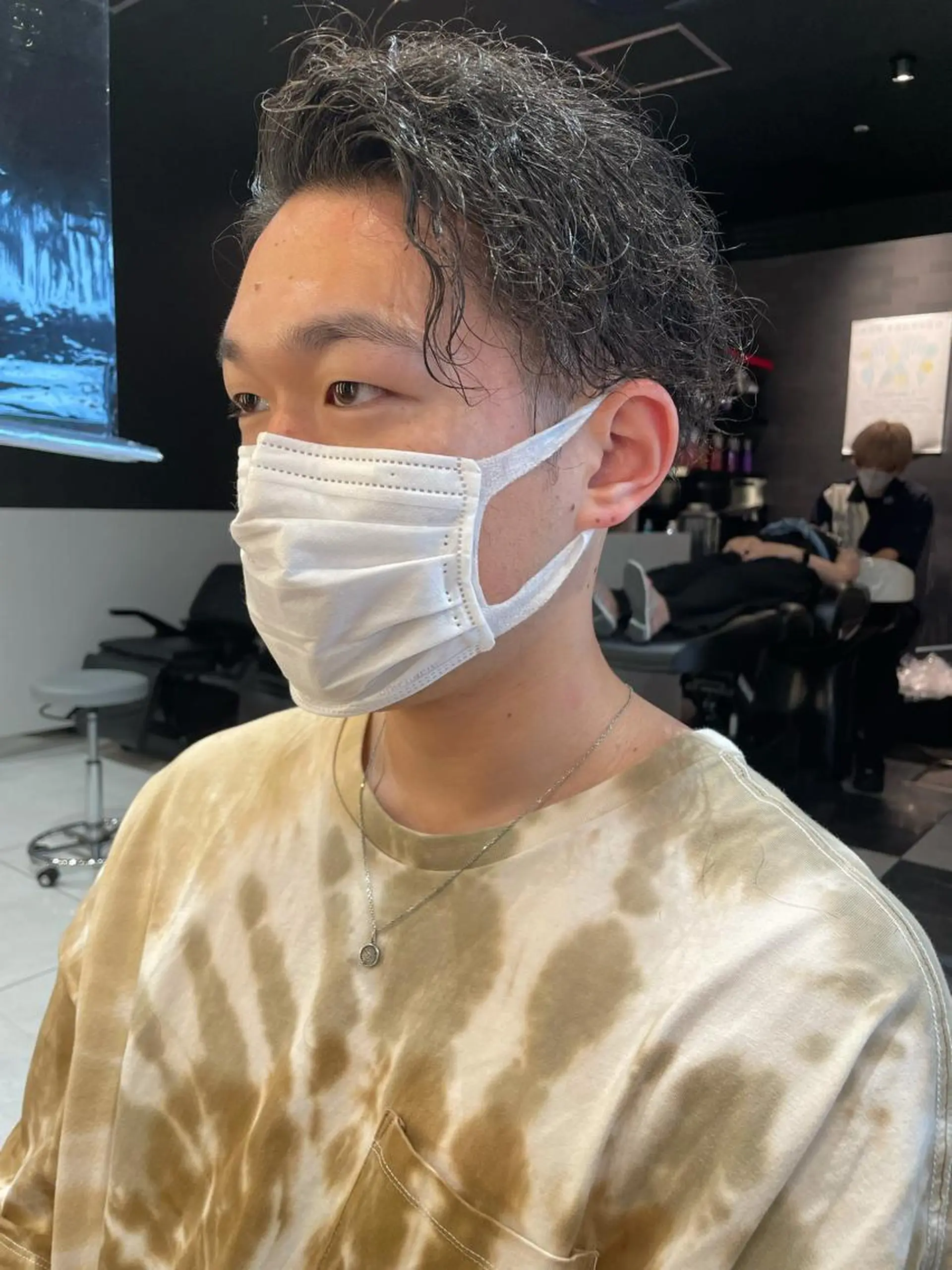 ショート パーマ メンズ メンズヘア特化 崎田 成人のヘアスタイル