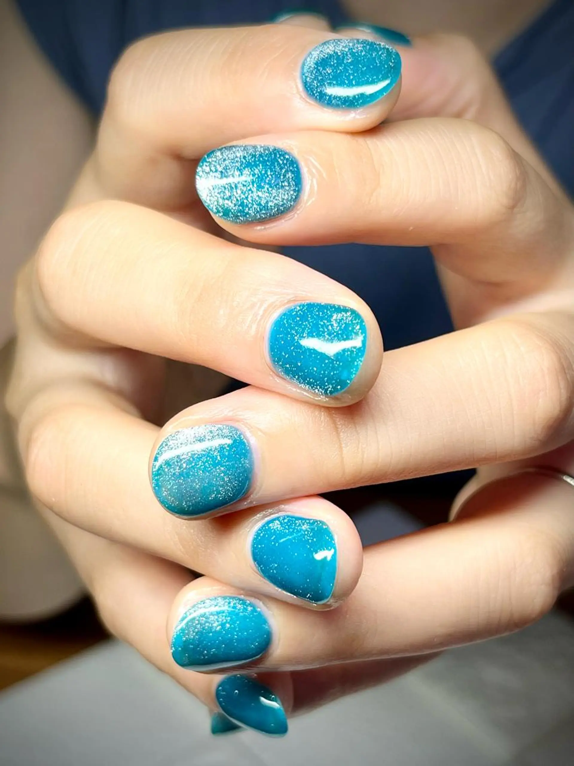 ショート ネイル マグネットネイル まり りぃ〜んのネイルデザイン