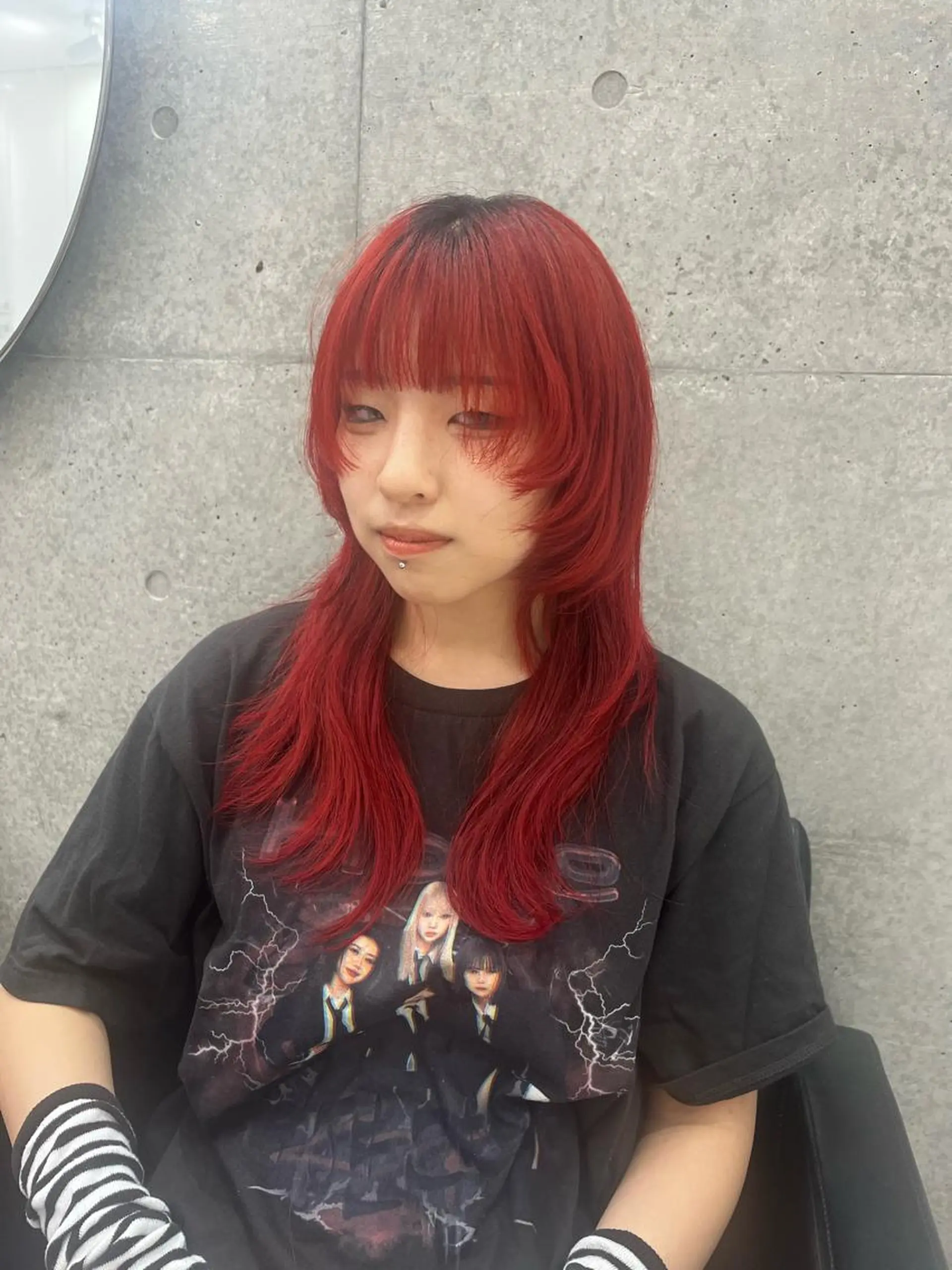 セミロング カラー @kyoniyy KYONIのヘアスタイル