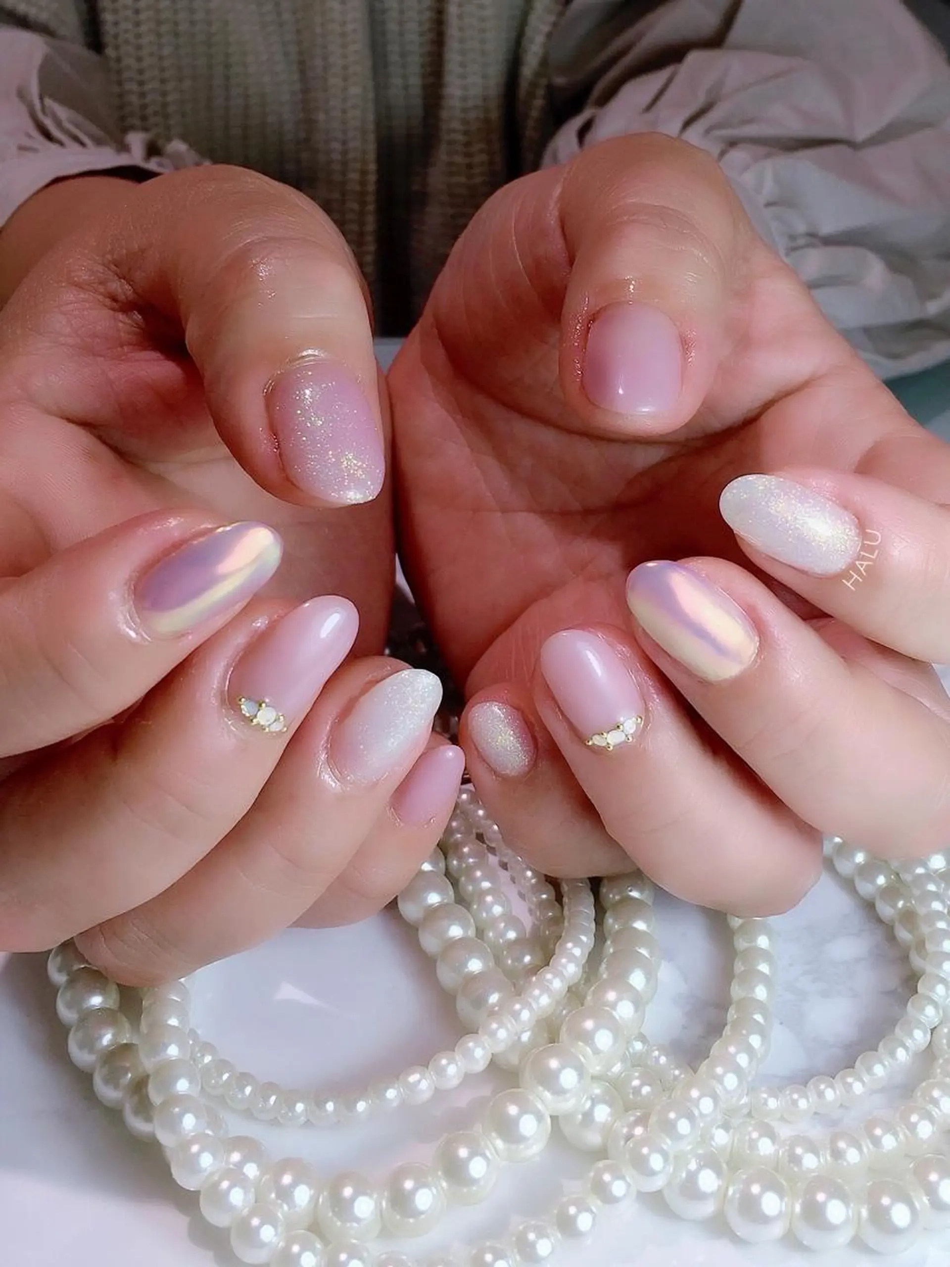 ネイル キラキラネイル シンプルネイル HALU ハルのネイルデザイン