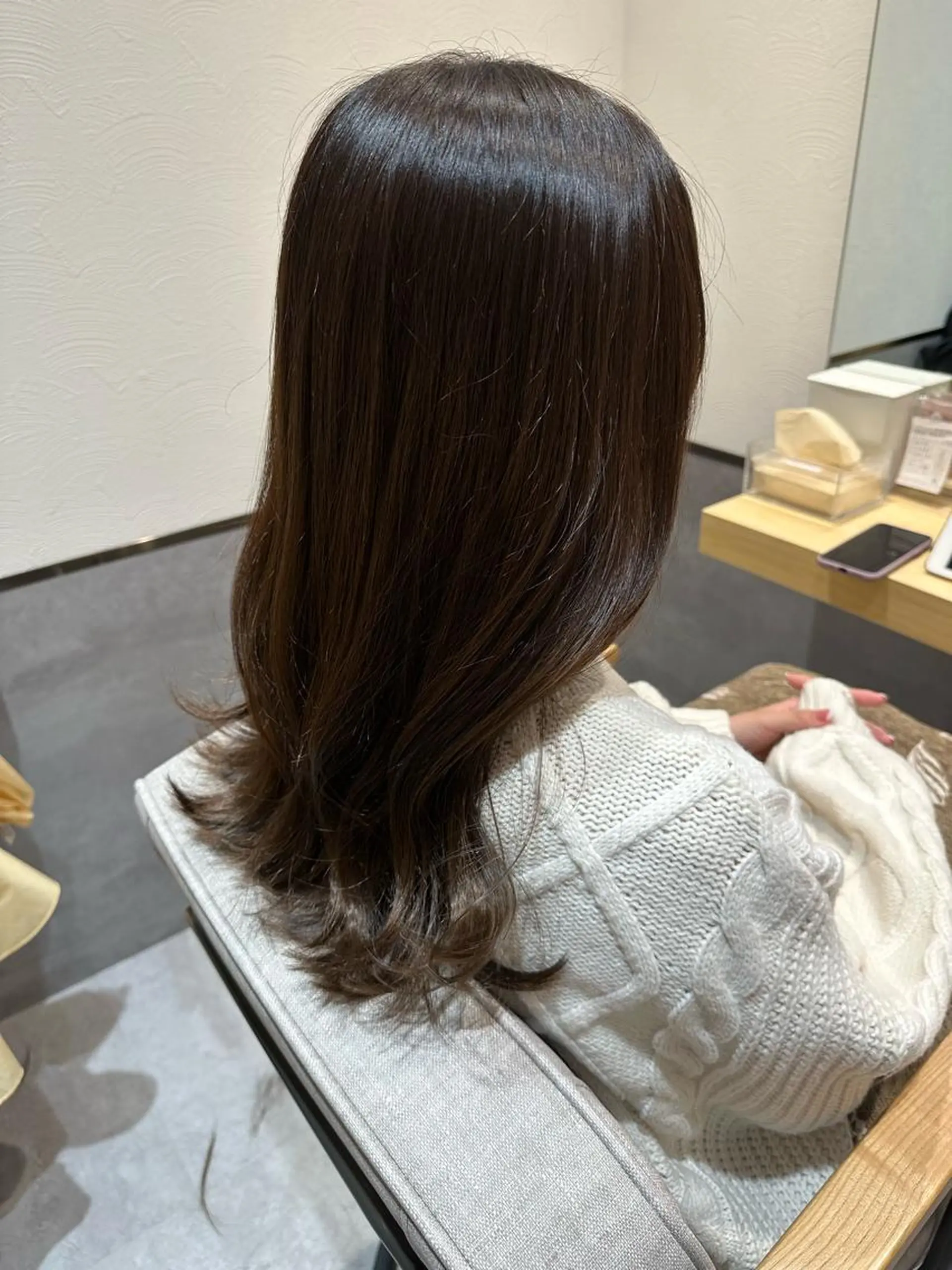 ロング カット ヘアカラー やまぐち あやみのヘアスタイル