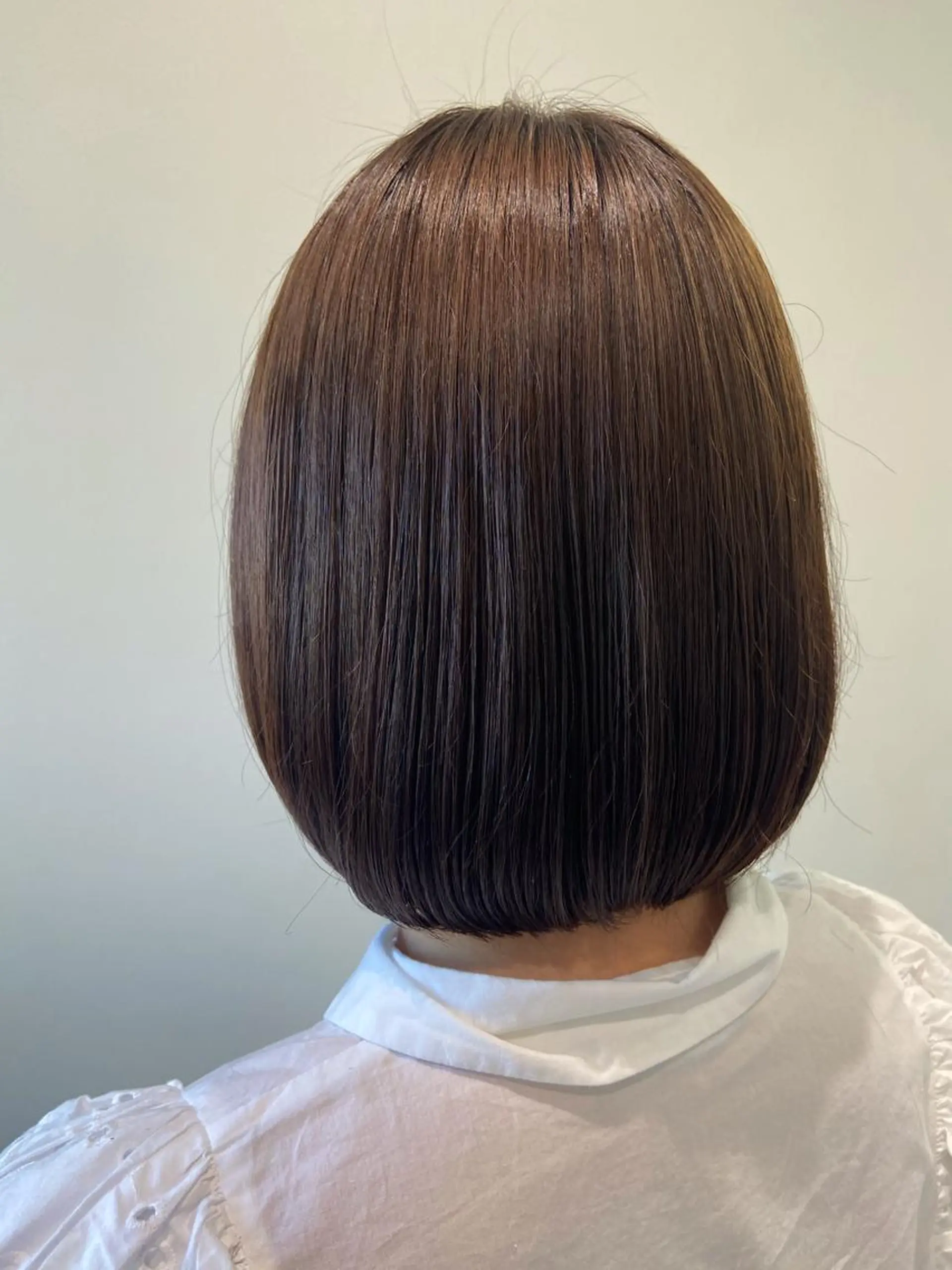 ショート 切りっぱなしボブ ボブ ボブ/インナーカラー /眉毛/Miyuのヘアスタイル