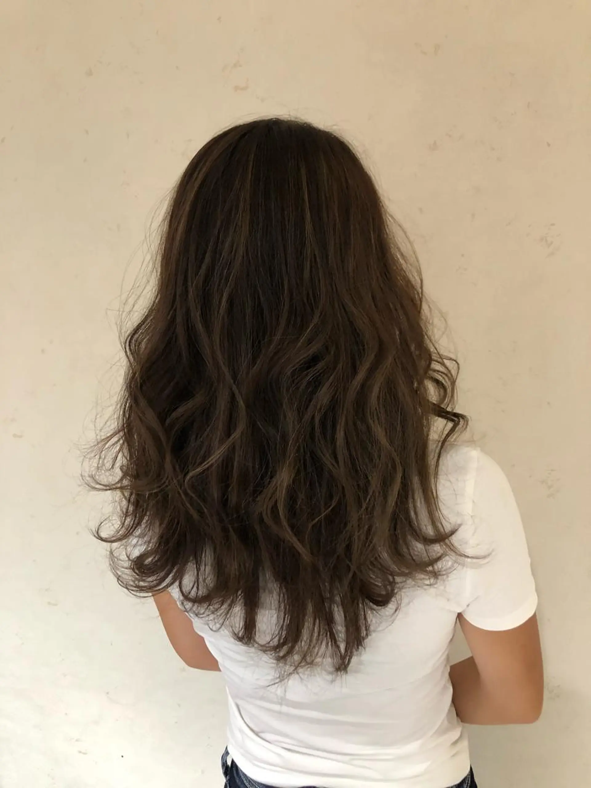 ロング カラー 小島嵩人 縮毛矯正 髪質改善のヘアスタイル