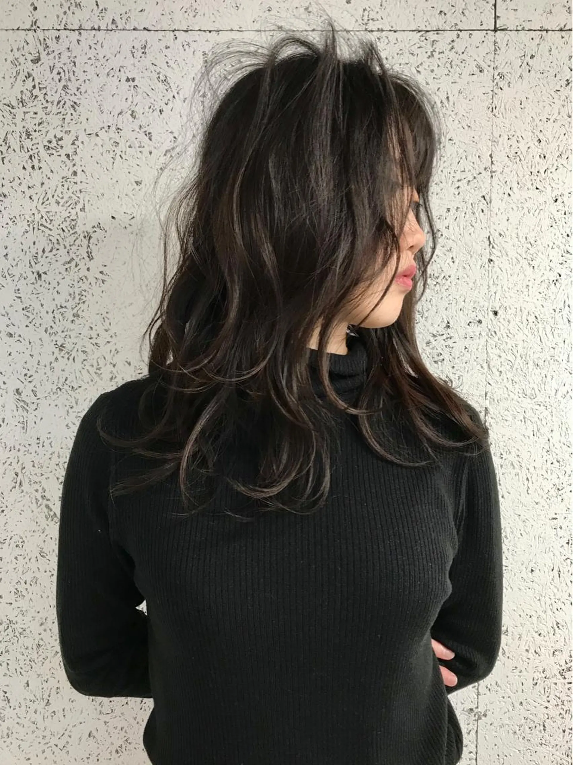 セミロング カラー カット ヘアカラー トリートメント KOOKI スティードトーキョーのヘアスタイル