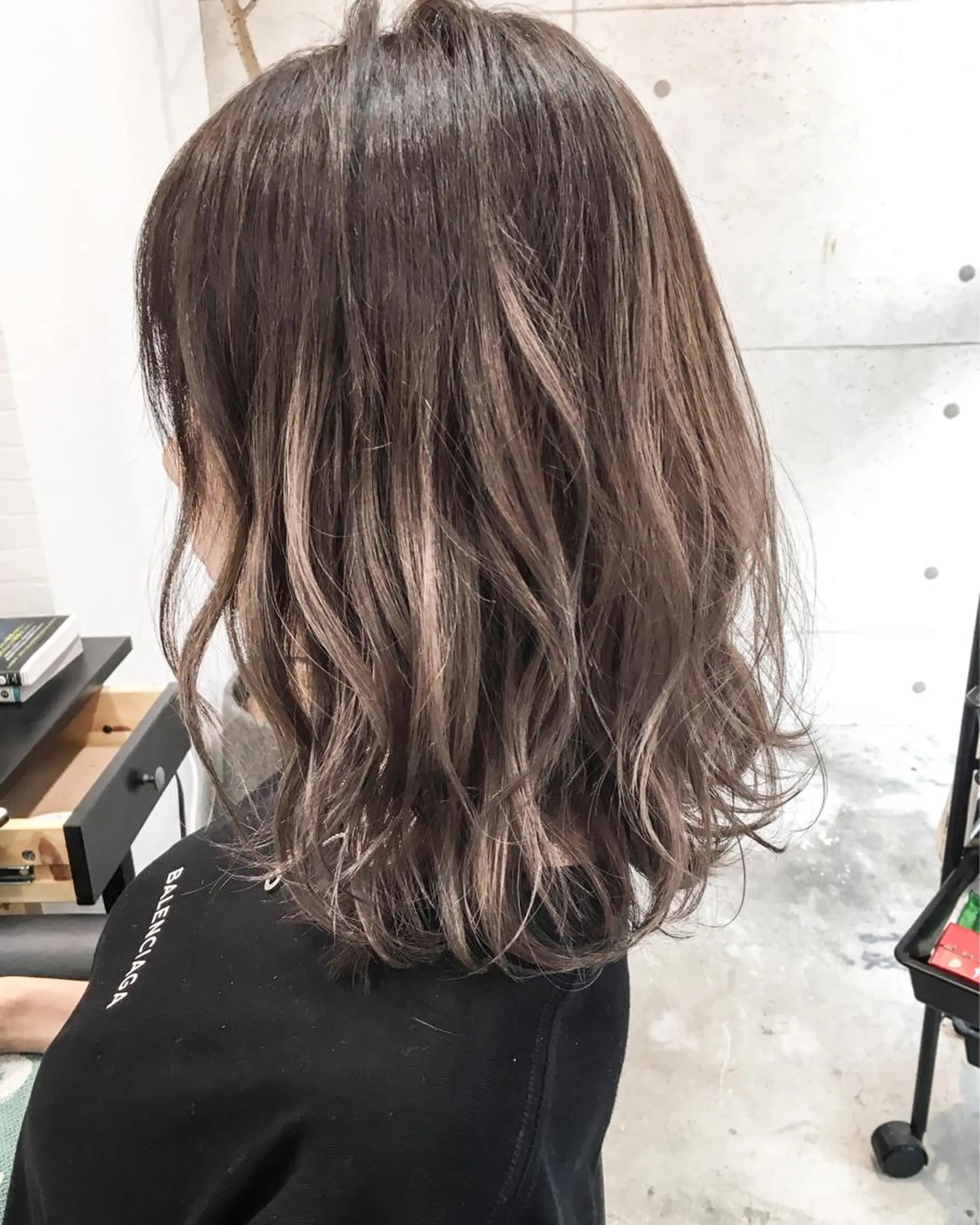 ミディアム カラー レイヤー/髪質改善 /山永圭介のヘアスタイル