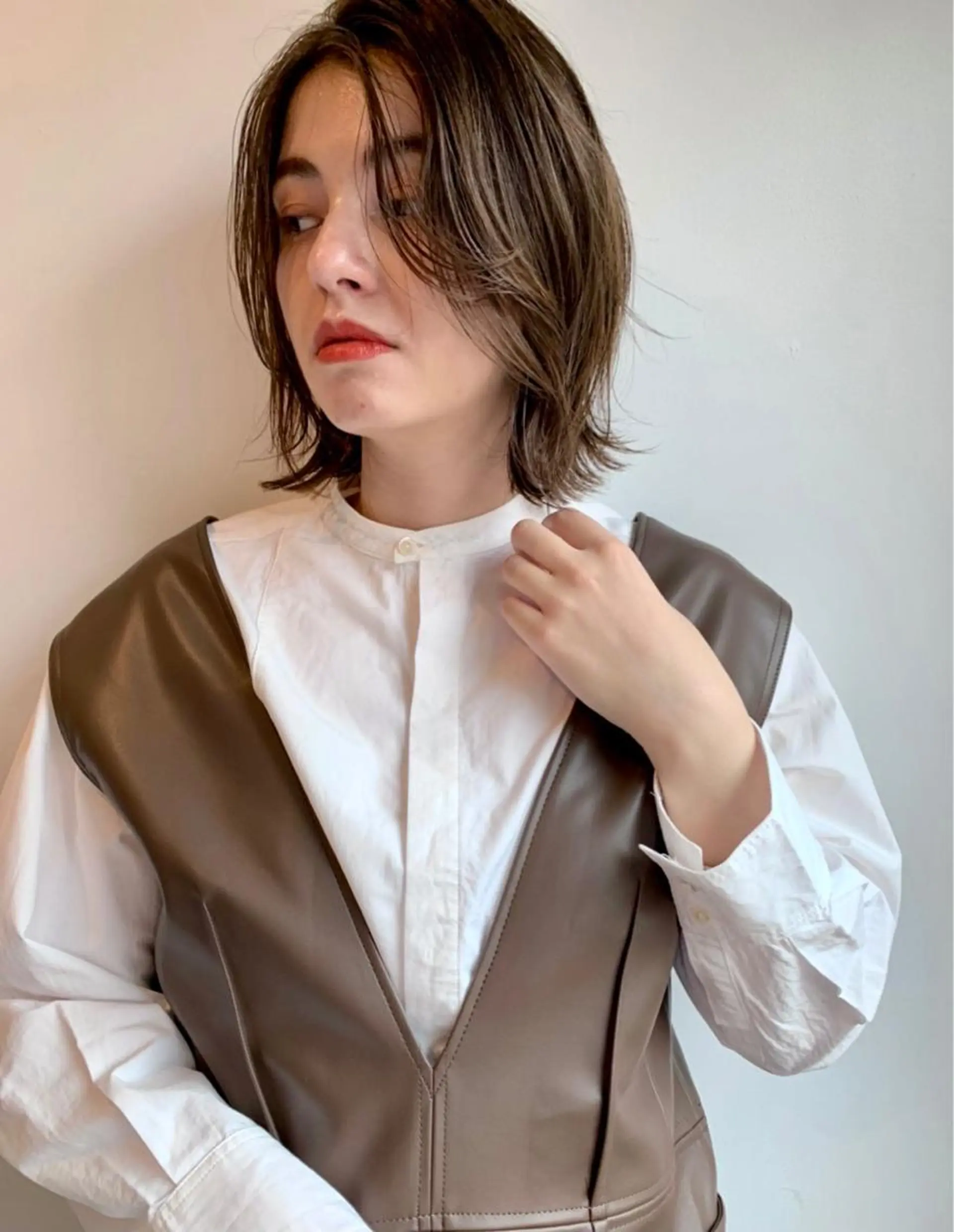 ミディアム カラー パーマ ミディアムパーマ ダブルカラー グラデーションカラー ハイライトカラー イルミナカラー CEINE【セーヌ】 三軒茶屋のヘアスタイル