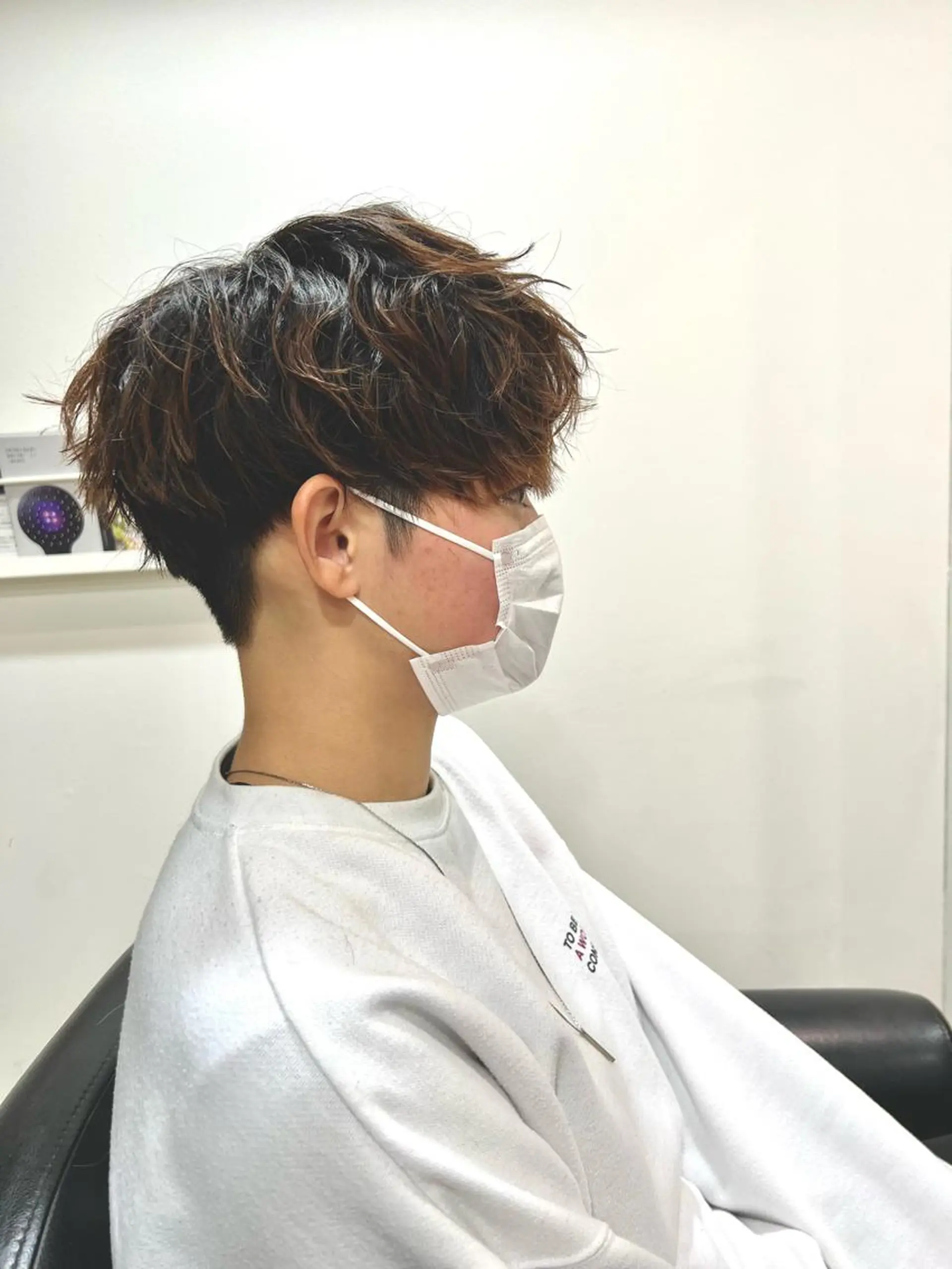 ショート パーマ メンズ 心斎橋メンズサロン リベルテグリットのヘアスタイル