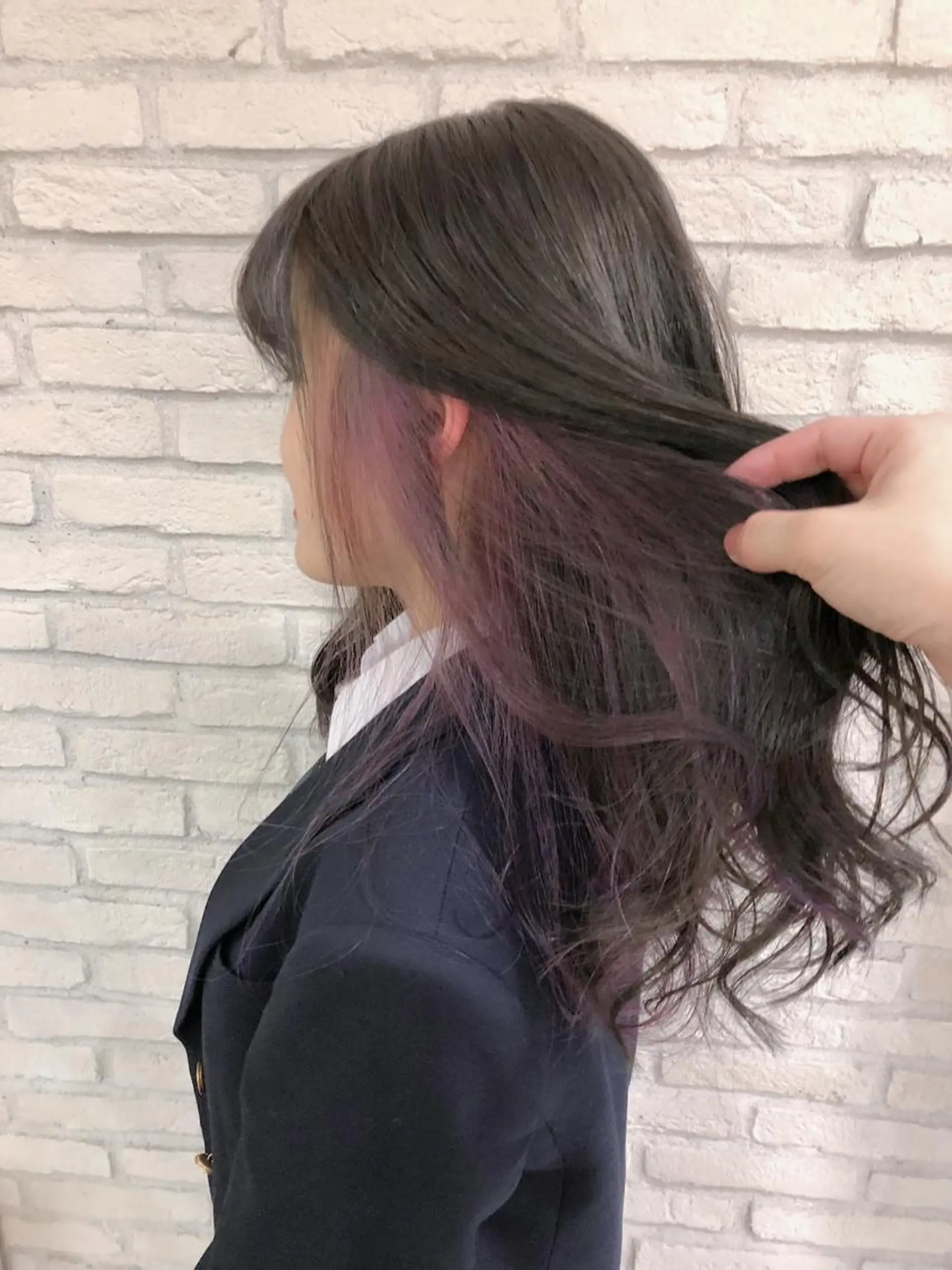 ロング カラー ラベンダーカラー HAUS 片山みほのヘアスタイル