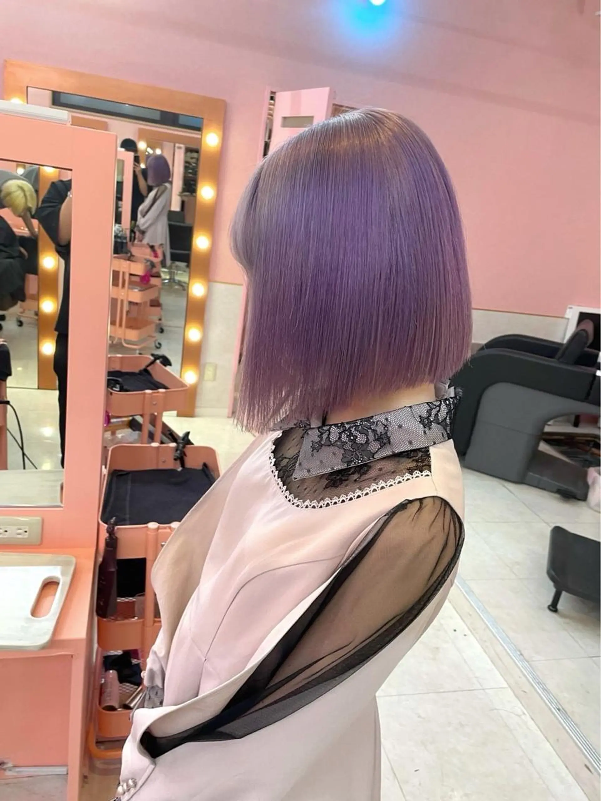 ミディアム カラー カット Bob＆ハイトーン 専門家CHIHIROのヘアスタイル