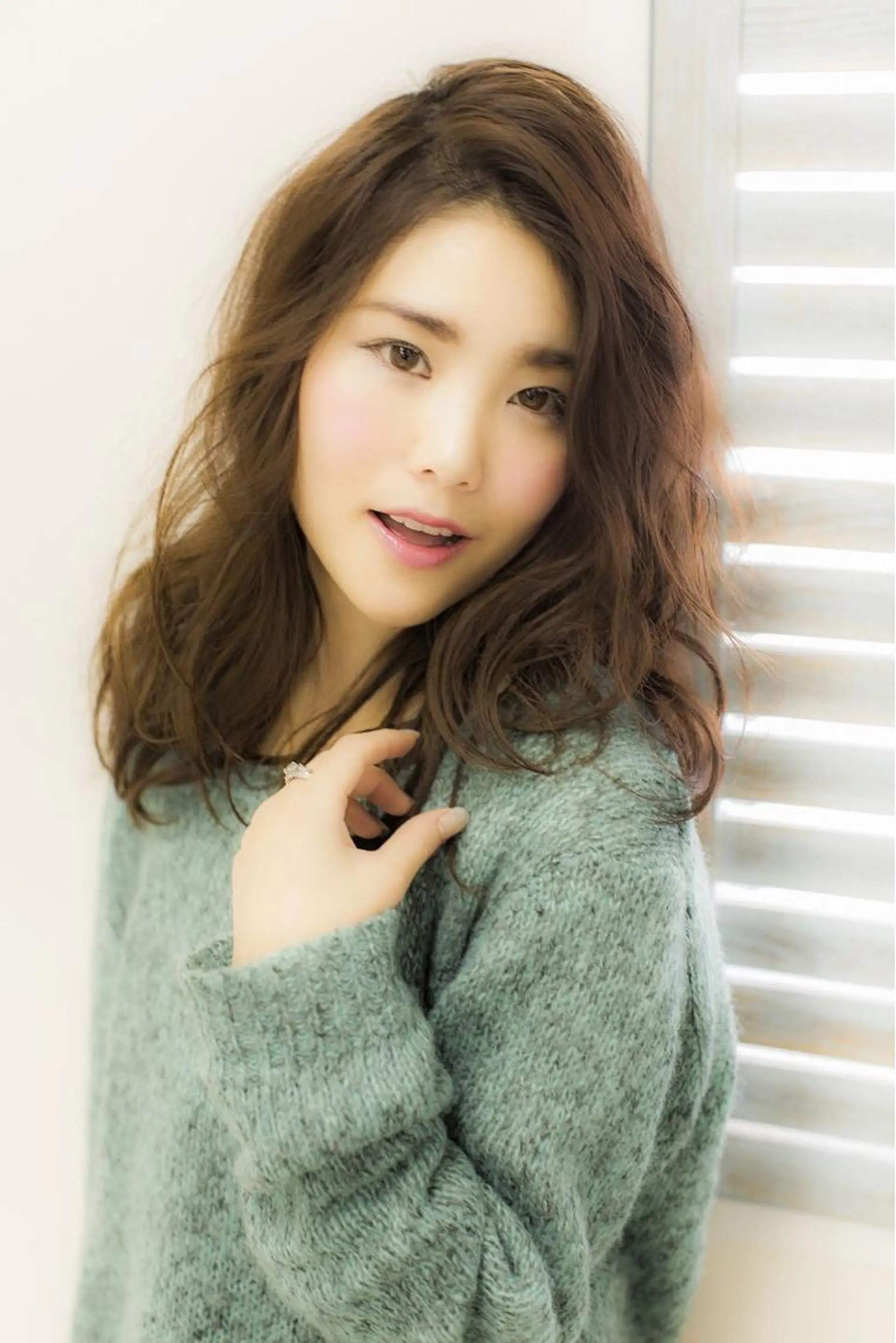 ミディアム セミロング ロング カラー パーマ 韓国ヘア✨グレージュ カラーasamiのヘアスタイル