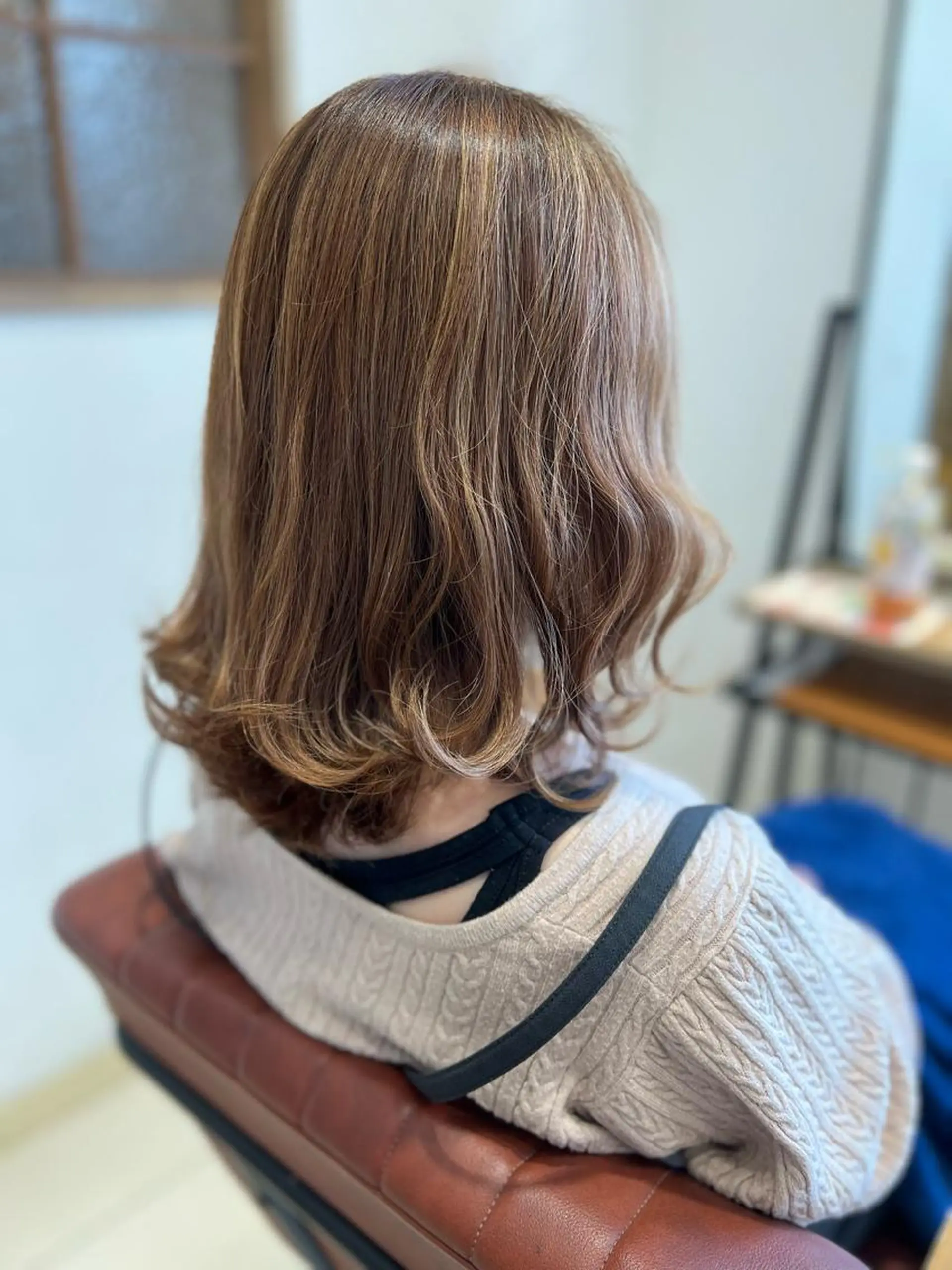 ミディアム カラー ヘアカラー 髪質改善カラーリスト /根本雄貴のヘアスタイル